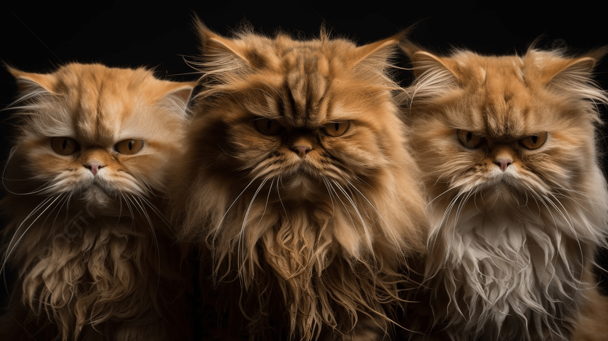 1200x673 An Image Of Three Cats In Front Of A Black Background, Ugly Picture Of Cats Background Image And Wallpaper for Free Download