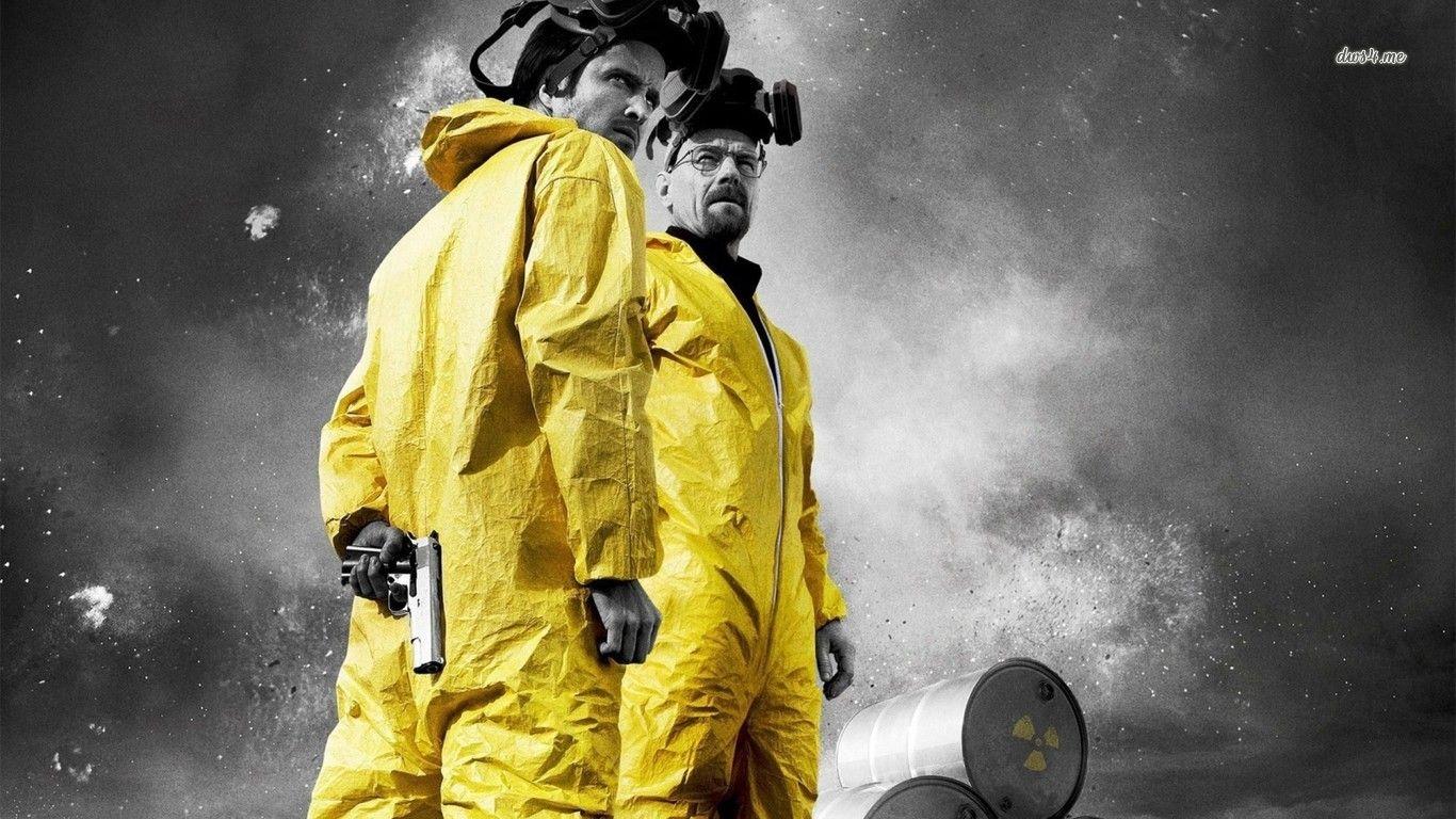 1366x768 Walter White and Jesse Pinkman Bad wallpaper Show