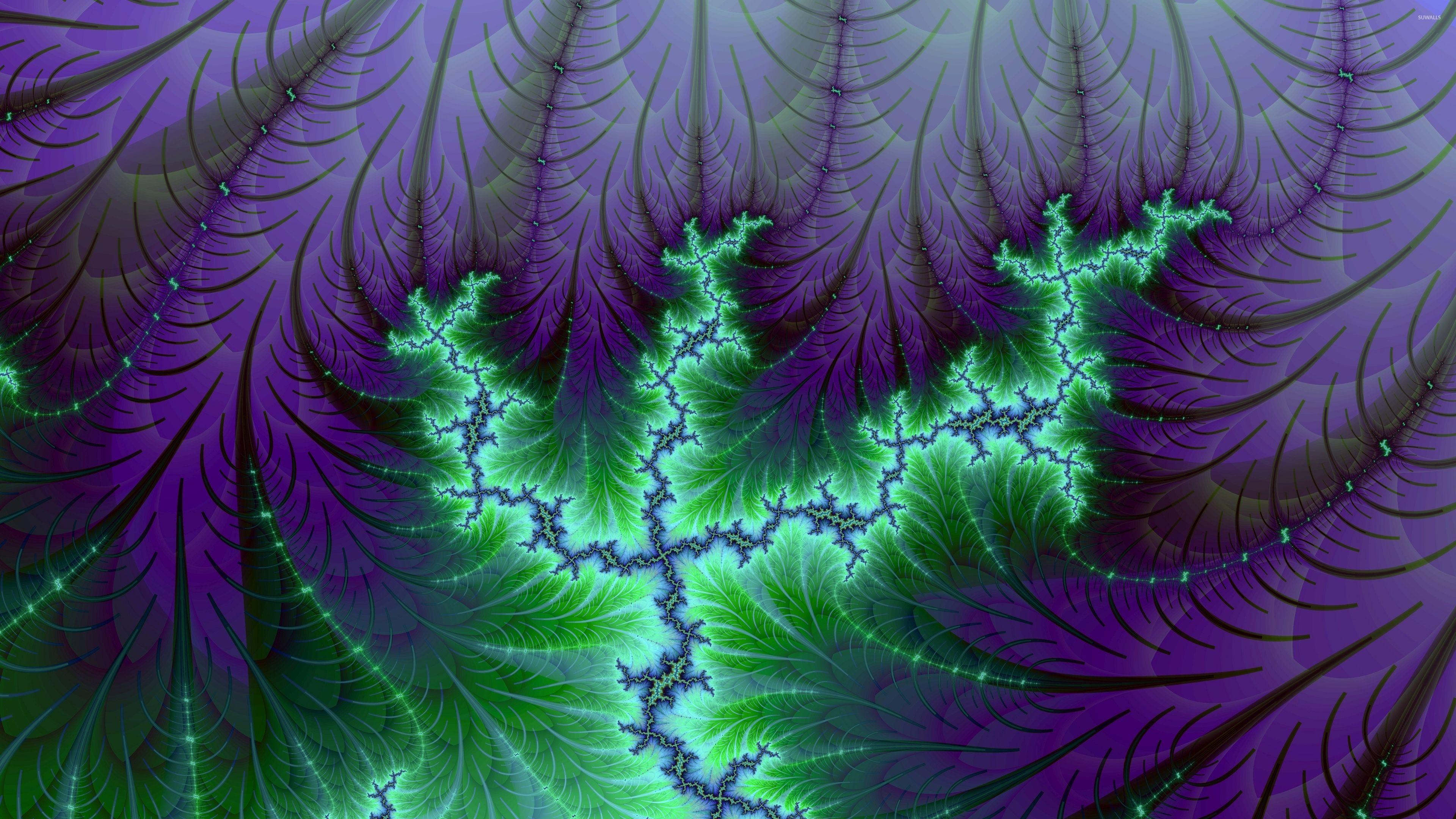 3840x2160 Purple feathers wallpaper wallpaper
