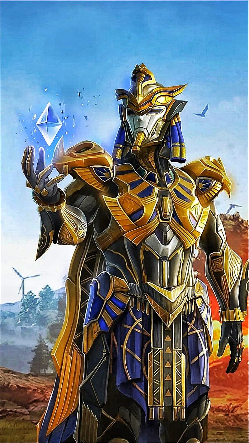 800x1420 Pubg Pharaoh X Suit, game pubg mobile, guerra, warrior, HD phone wallpaper