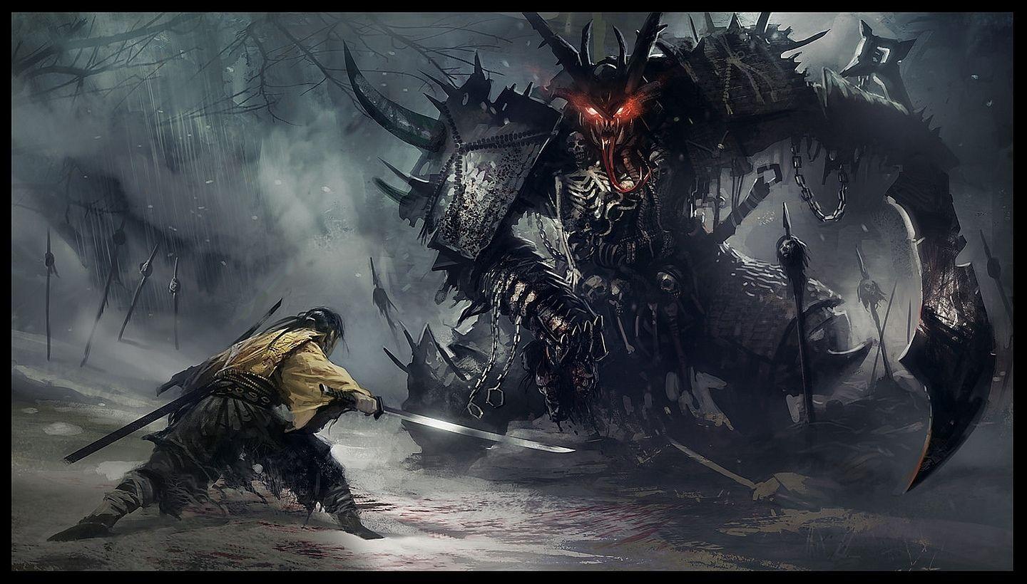 1440x820 Fantasy Samurai Fantasy Wallpaper. Fantasy. Samurai