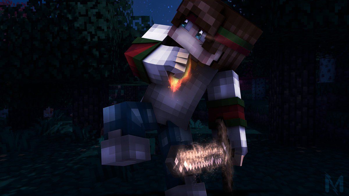 1200x675 あさひ. on X: > [New] Minecraft Wallpaper > Cinema 4D : Me > Photohop : Me > Time : 2 h > For : > HD : MD / X