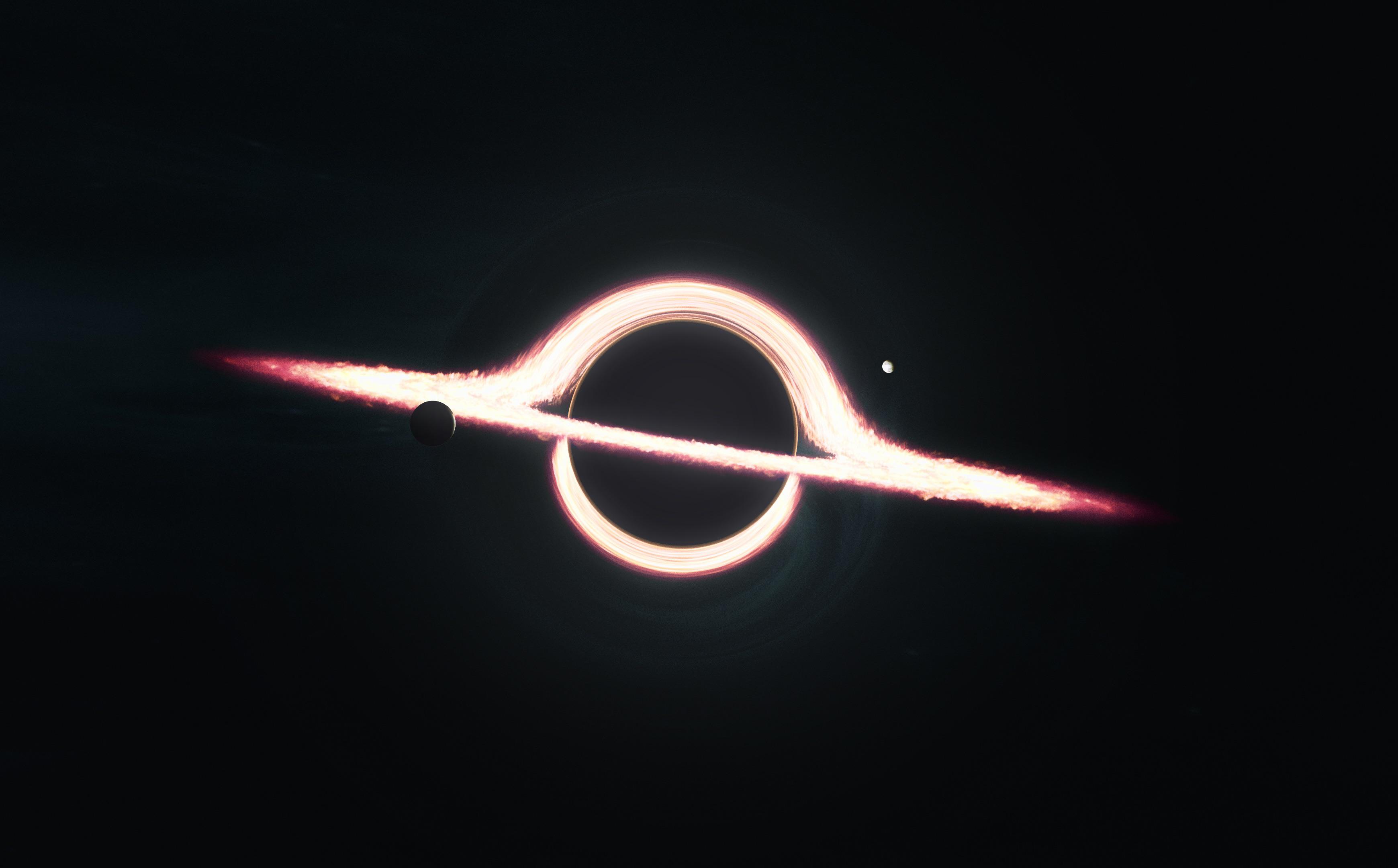 3480x2160 Interstellar themed Wallpaper I made with C4D