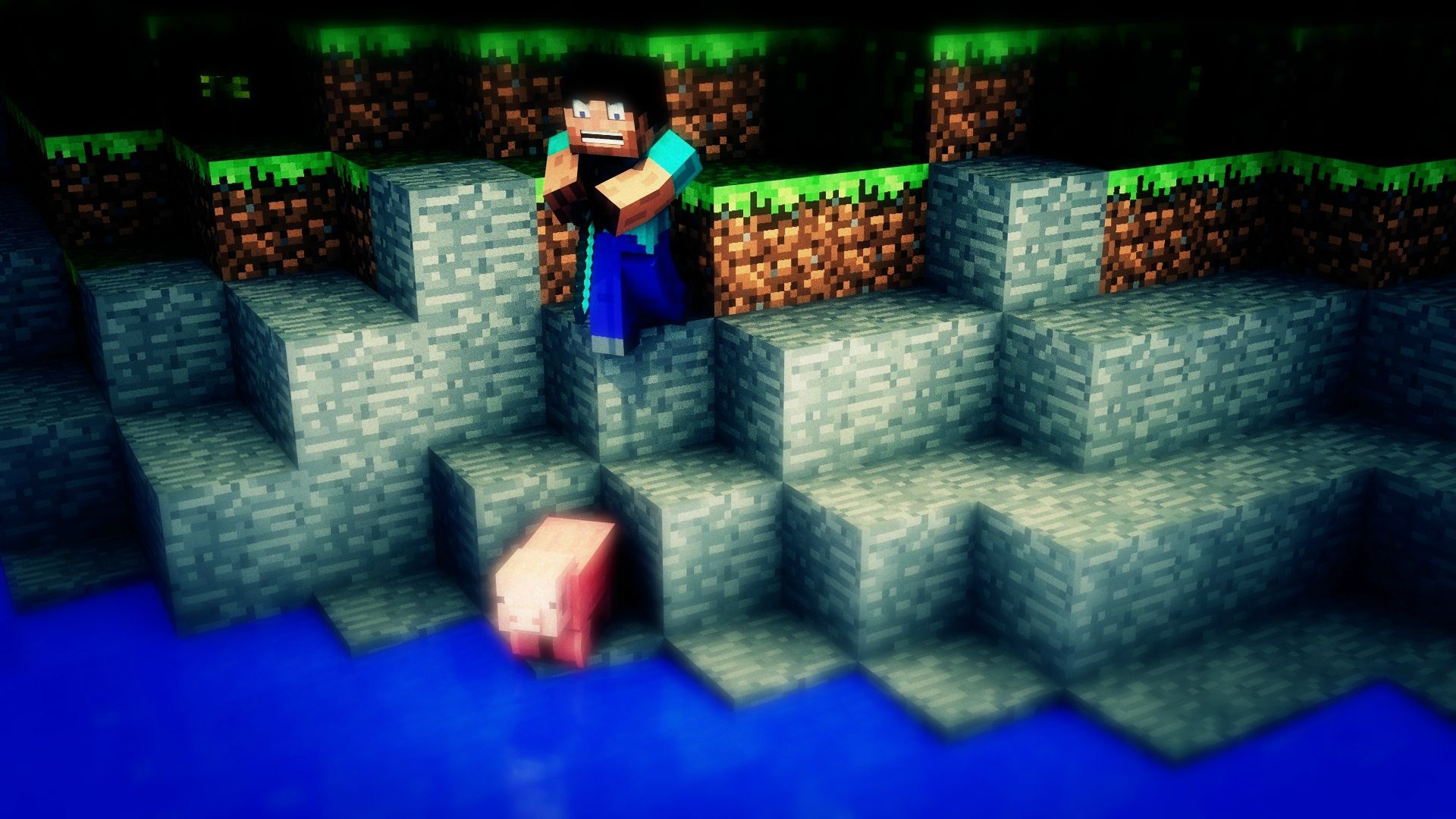 1920x1080 Cinema4D Minecraft Wallpaper Fan Art Art Your Creation