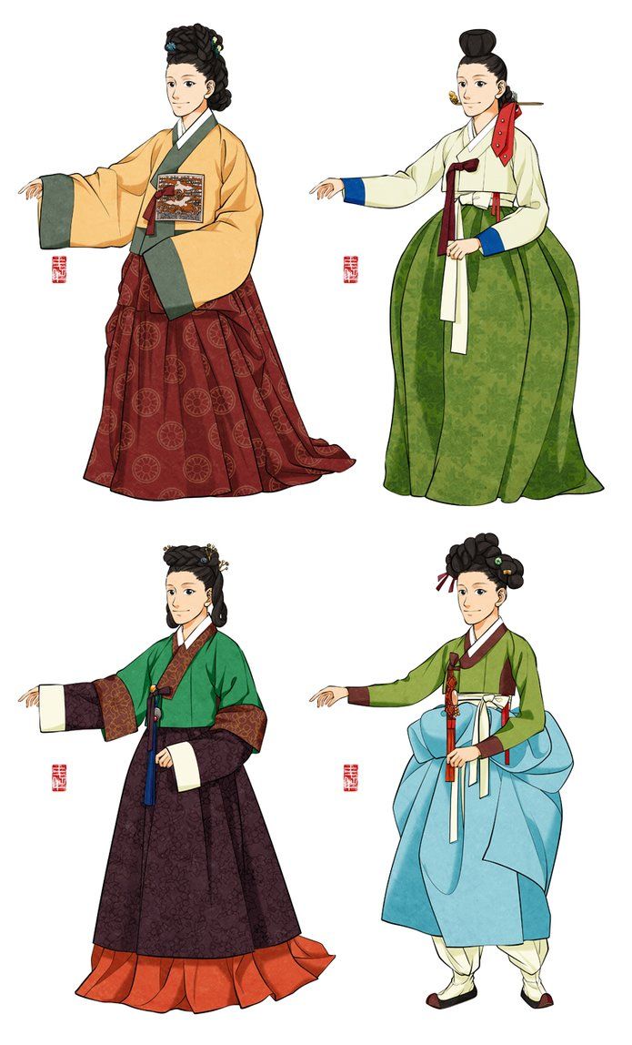 695x1148 Joseon Dynasty Ladies by Glimja. Korean traditional dress, Hanbok, Historical clothing