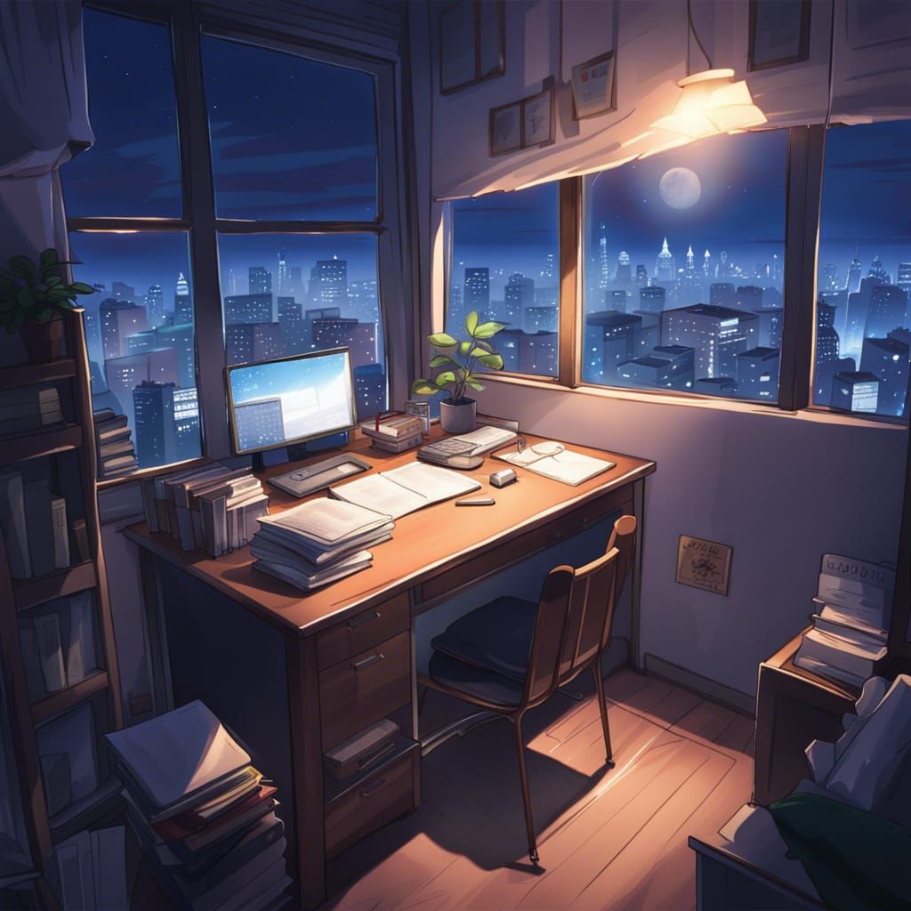 Anime Room Night Wallpapers - Top Free Anime Room Night Backgrounds ...