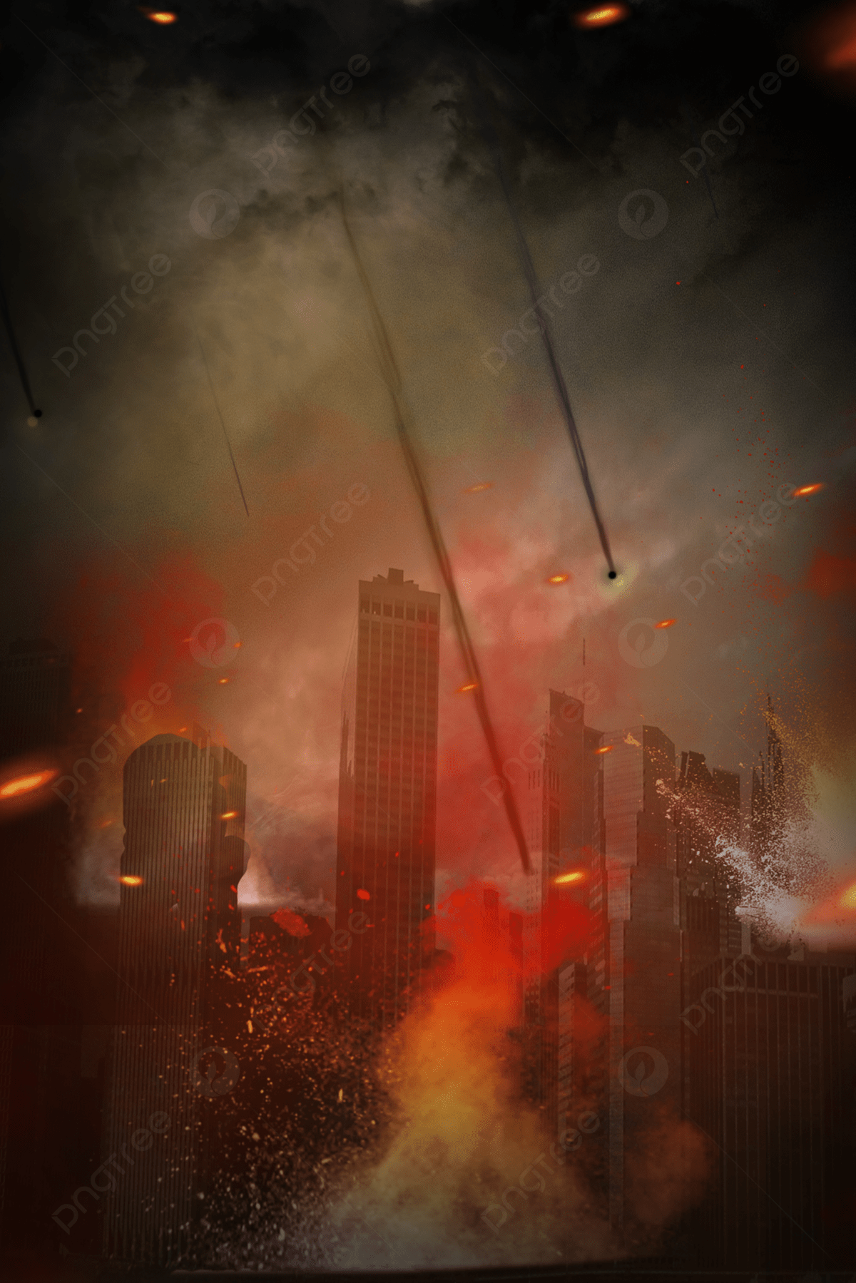 1200x1799 Burning Red City Background Wallpaper Image For Free Download