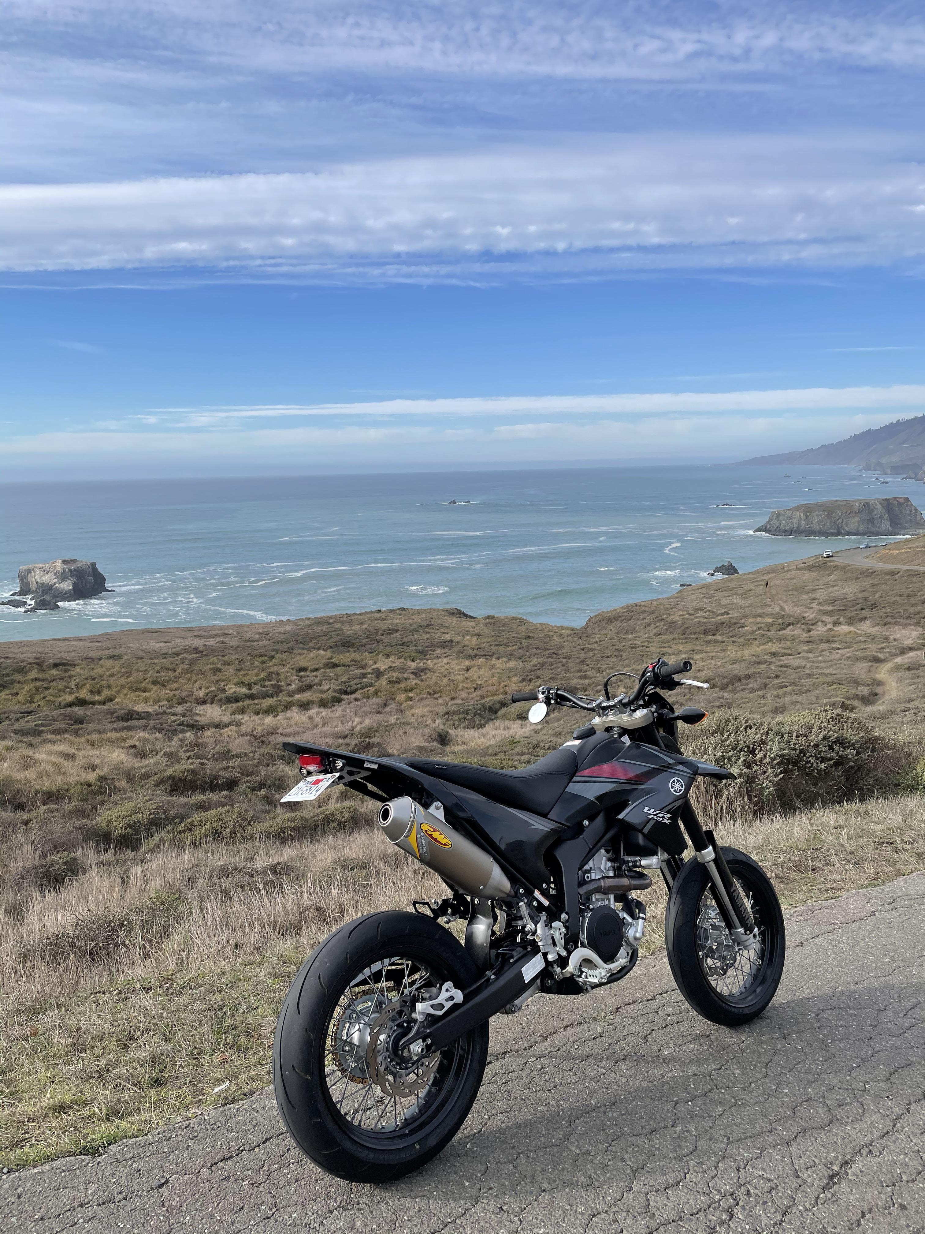 3024x4032 Rode my Yamaha WR250X SuperMoto along the pacific coast