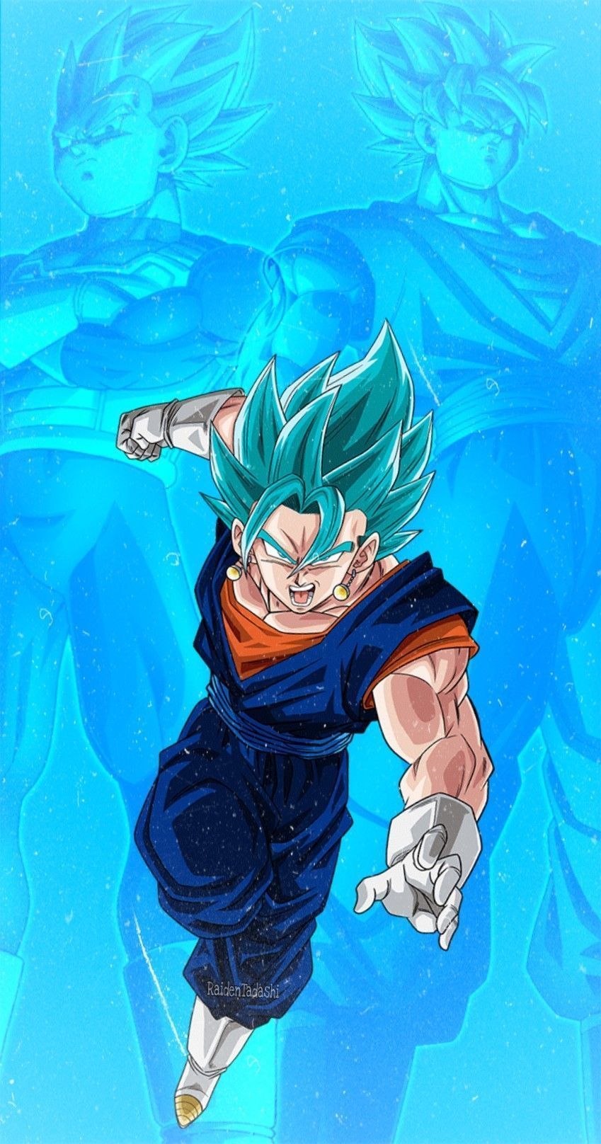 849x1616 Vegito Blue Wallpaper. Dragon ball super goku, Dragon ball super art, Anime dragon ball