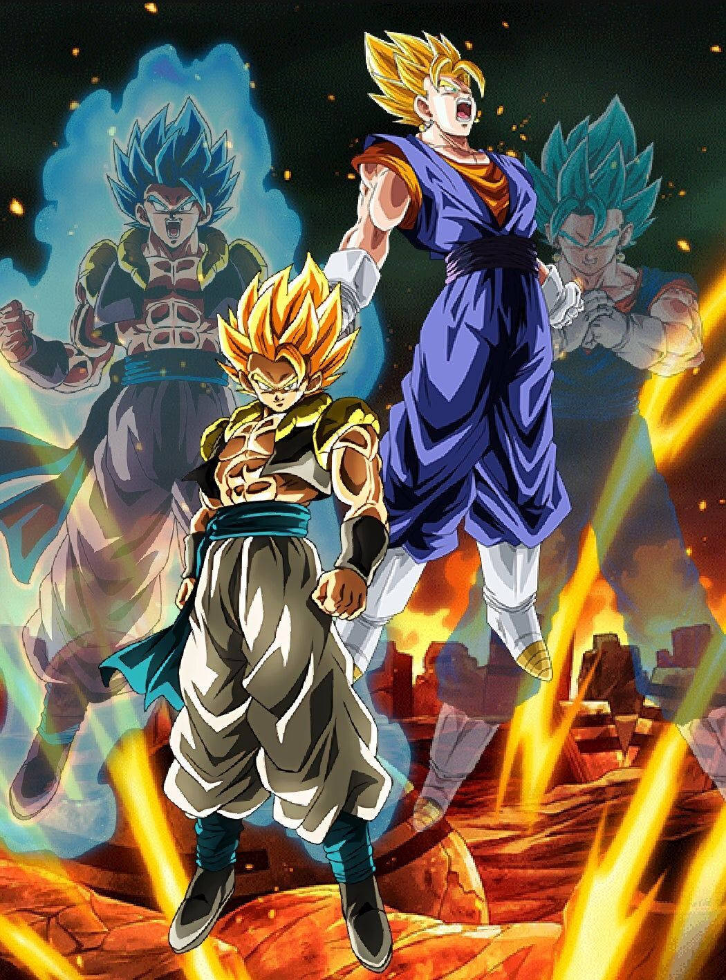 1050x1417 Download Gogeta Blue Wallpaper