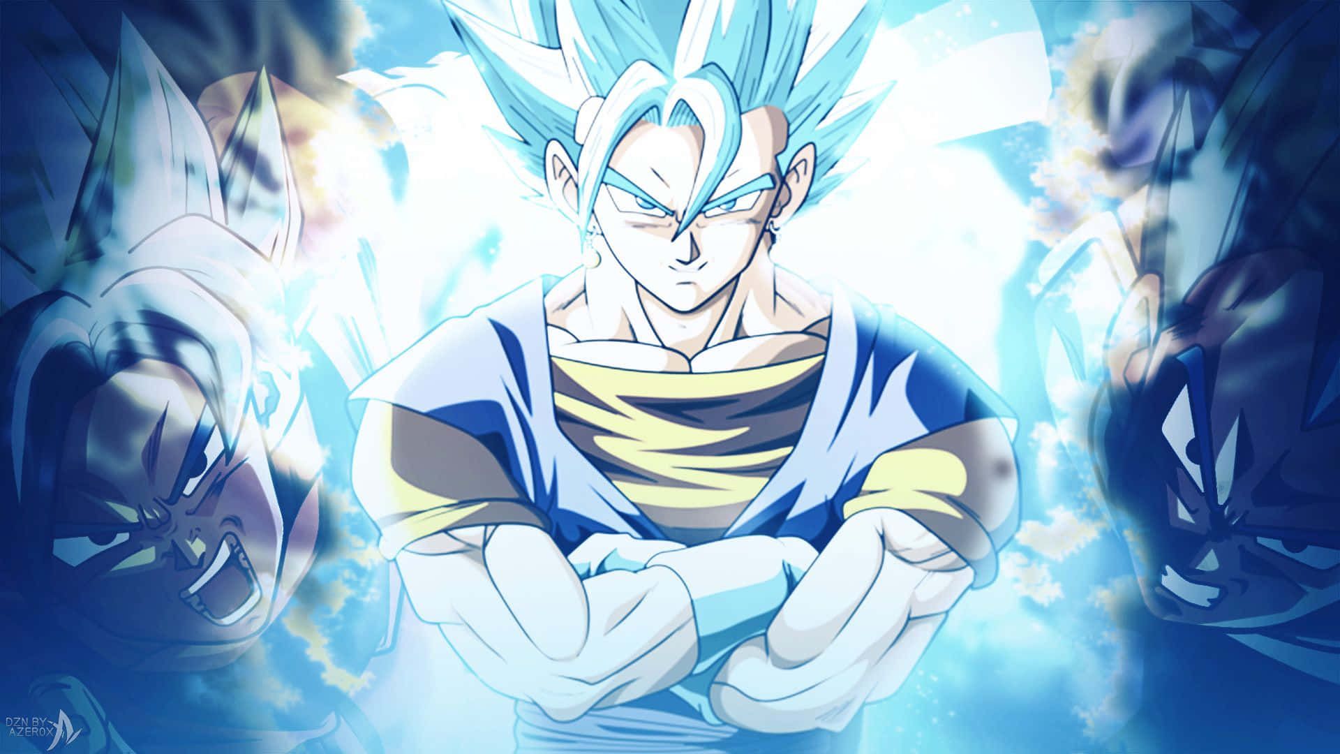 1920x1080 Download The legendary fusion between two powerful Saiyans, Gogeta and Vegito! Wallpaper