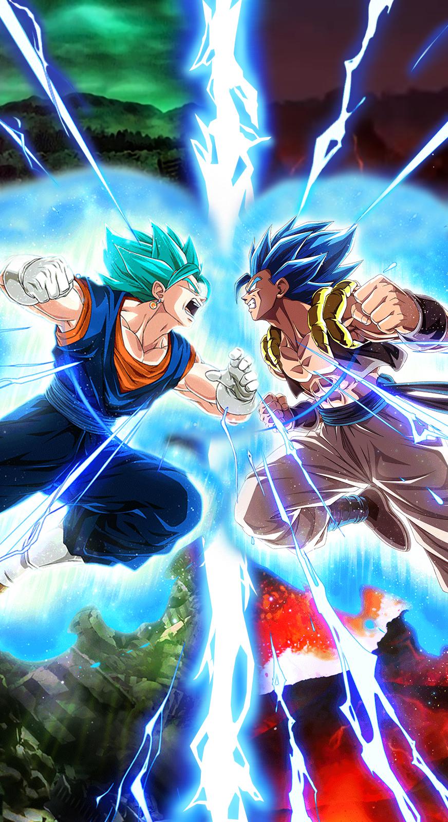 872x1600 At last, the long awaited, the hugely requested, the battle between the Legendary rivals, Vegito Versus Gogeta (wallpaper edit), is finally here! I'm really glad you guys liked my wallpaper edits and