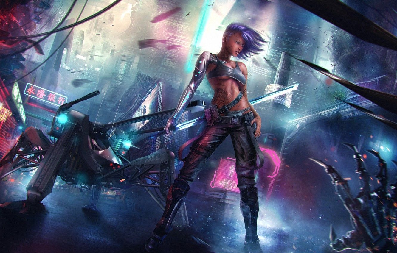 1332x850 Sci Fi Girl Wallpaper