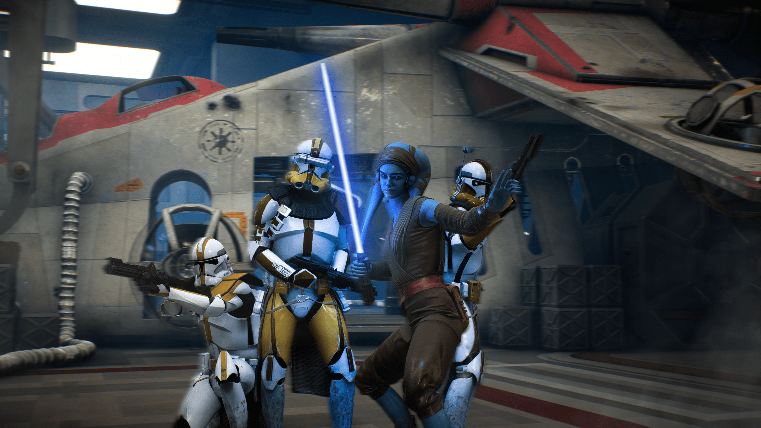 2560x1440 Aayla Secura and the 327th