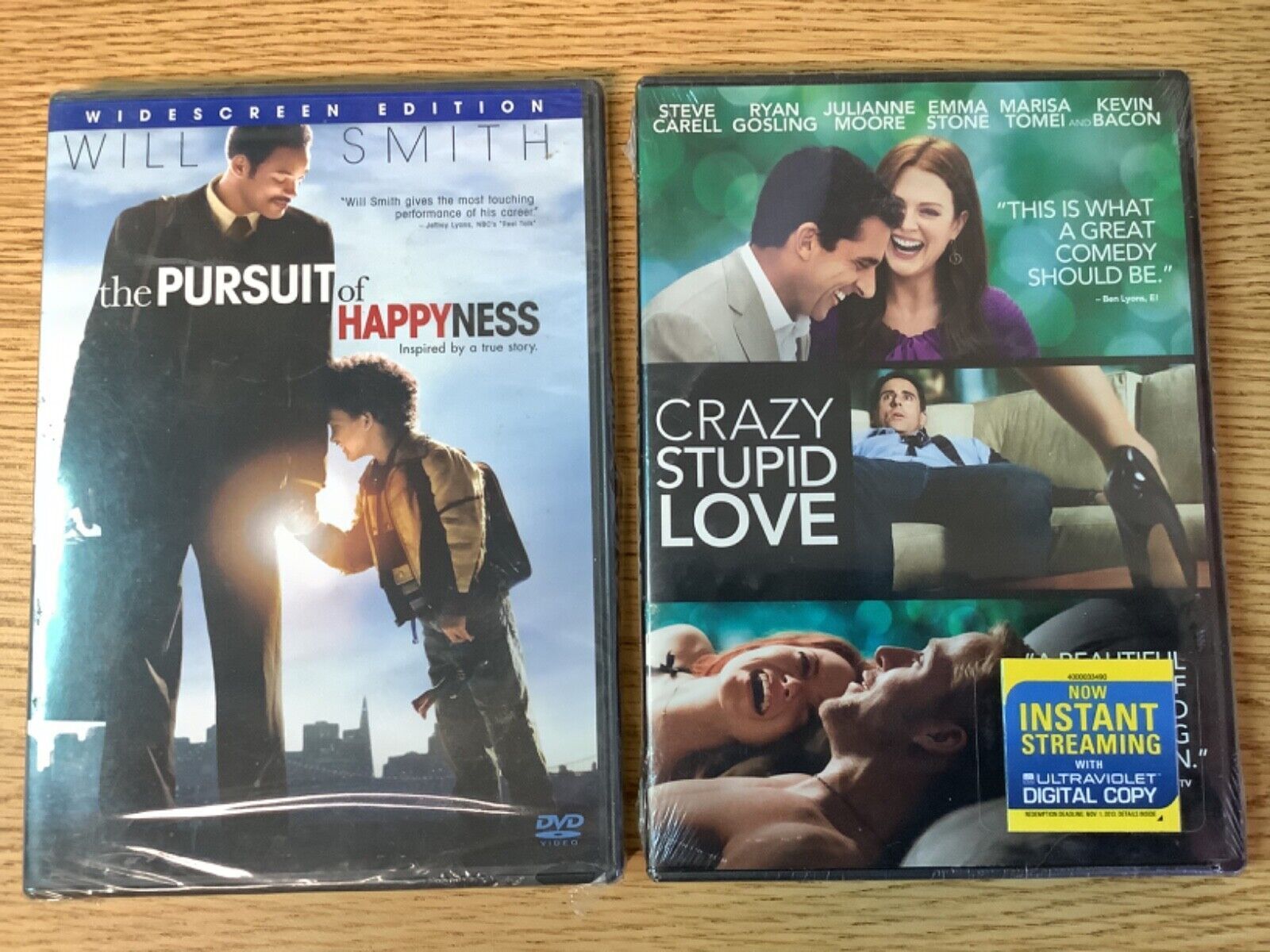1600x1200 Crazy Stupid Love The Pursuit of Happyness 2 DVD lot New Sealed Steve Carell