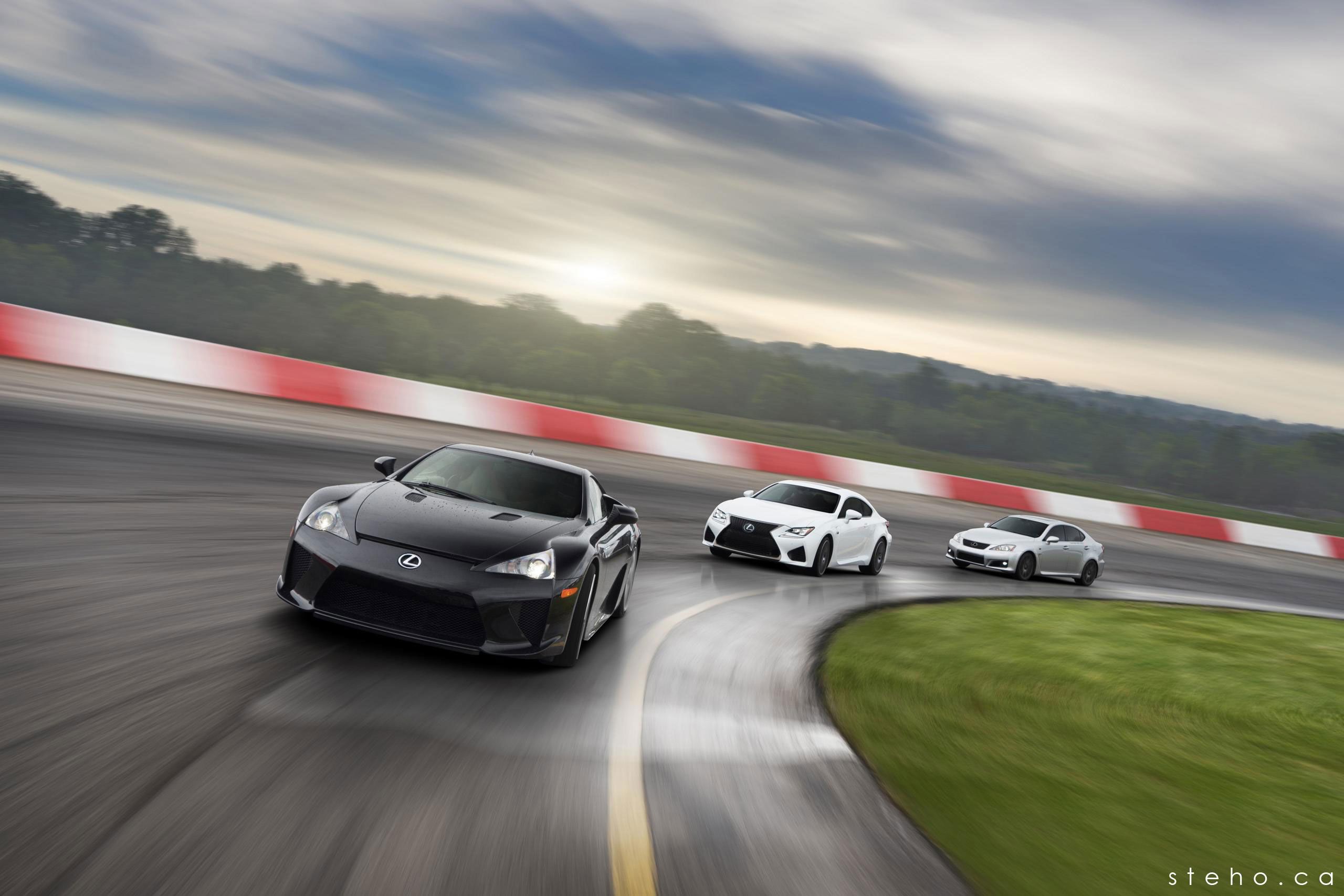 2560x1708 Desktop Wallpaper: The Lexus LFA, RC F, & IS F All Together