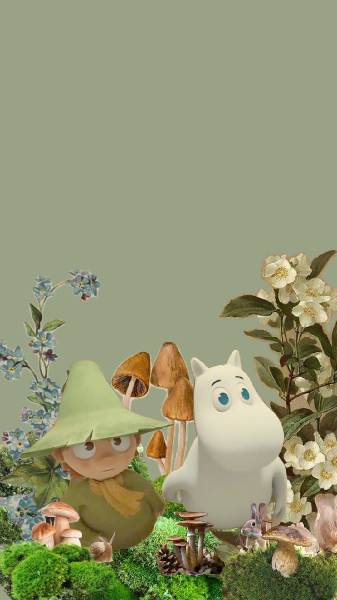 1080x1920 Check out bearswithpartyhats's Shuffles #moomin #moominvalley #snufmin # snufkin #nature #green #vibes