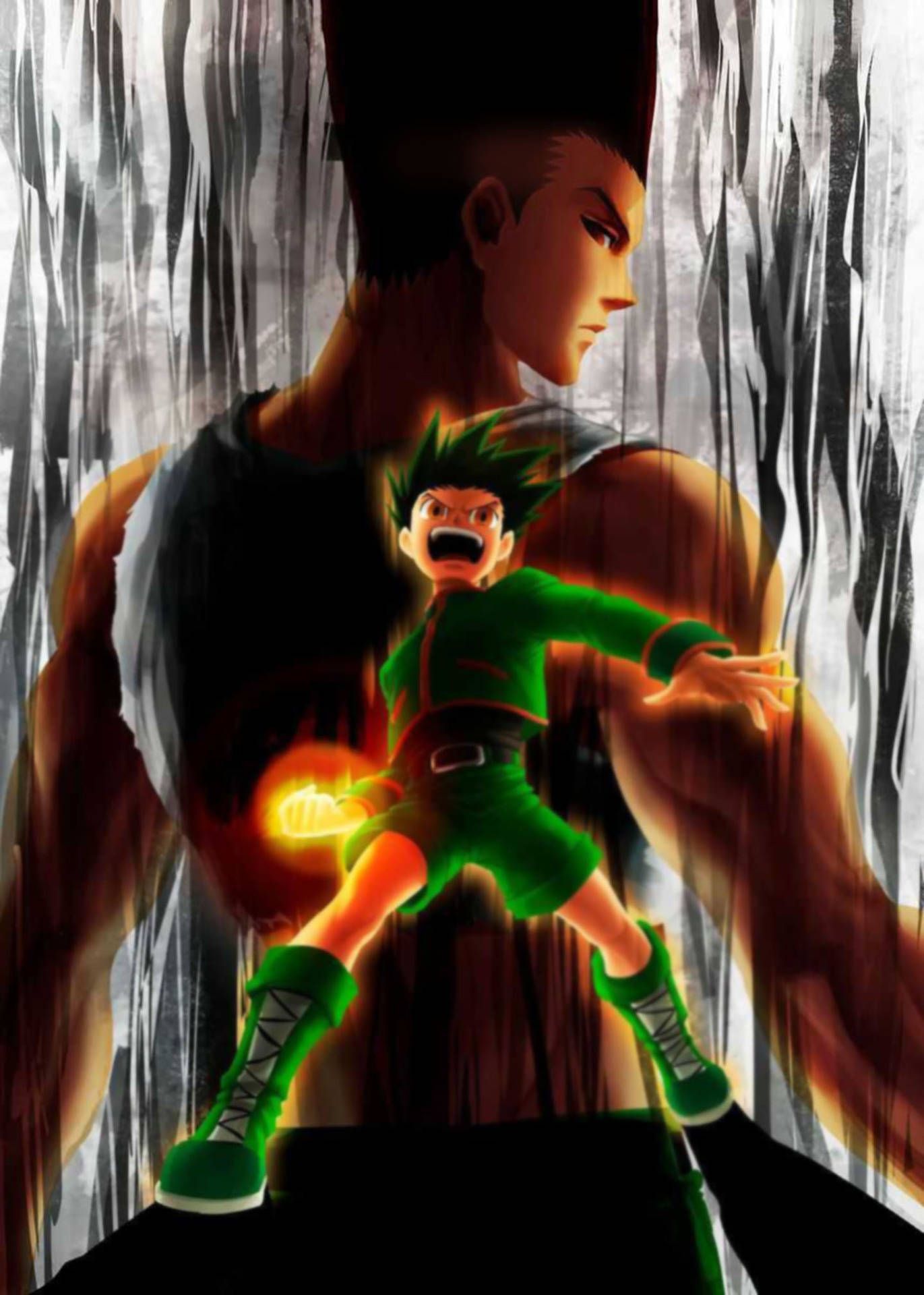 1371x1920 Download Superhuman Adult Gon Wallpaper