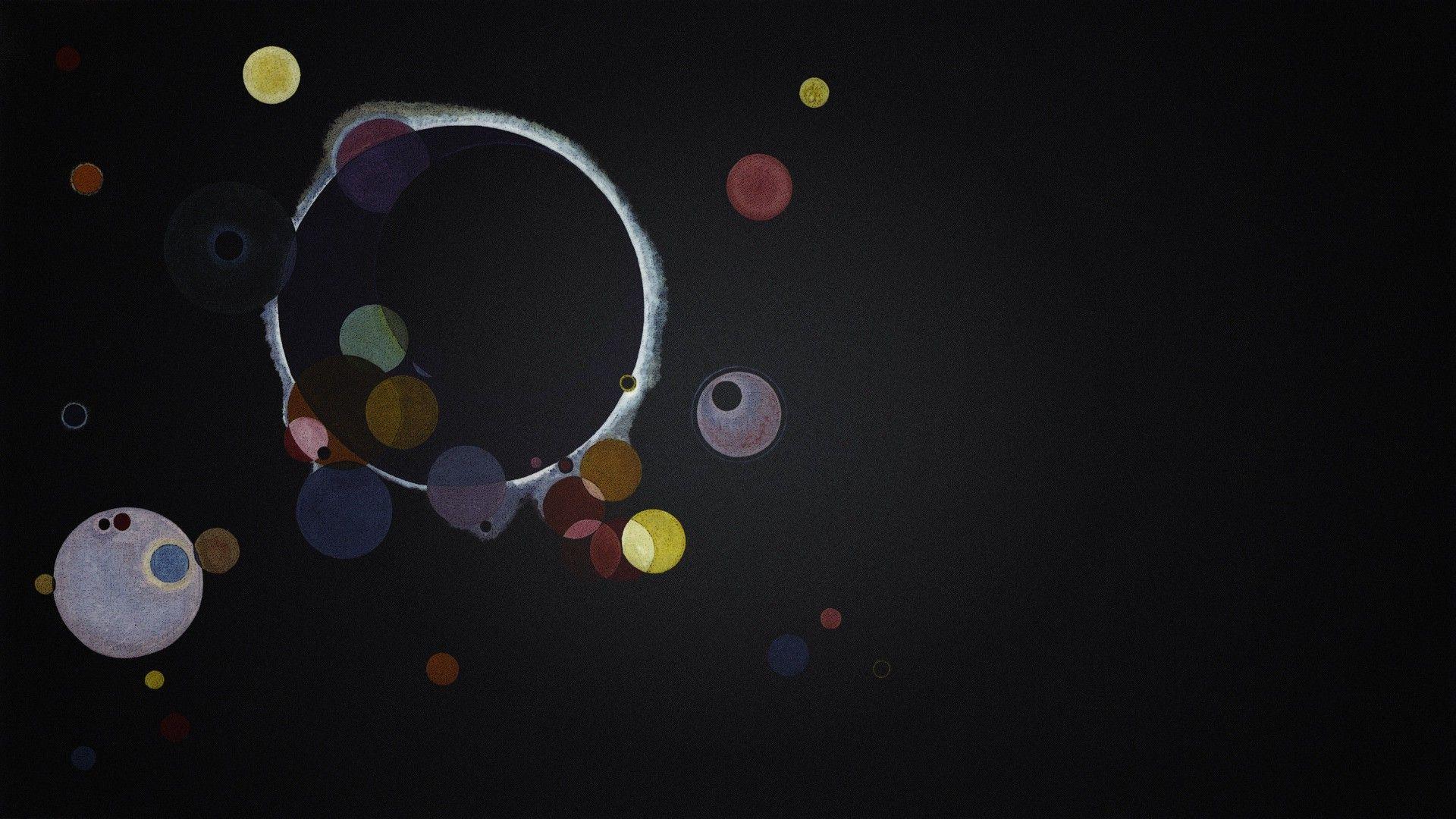 1920x1080 minimalism, Avant Garde, Abstract, Black, Wassily Kandinsky