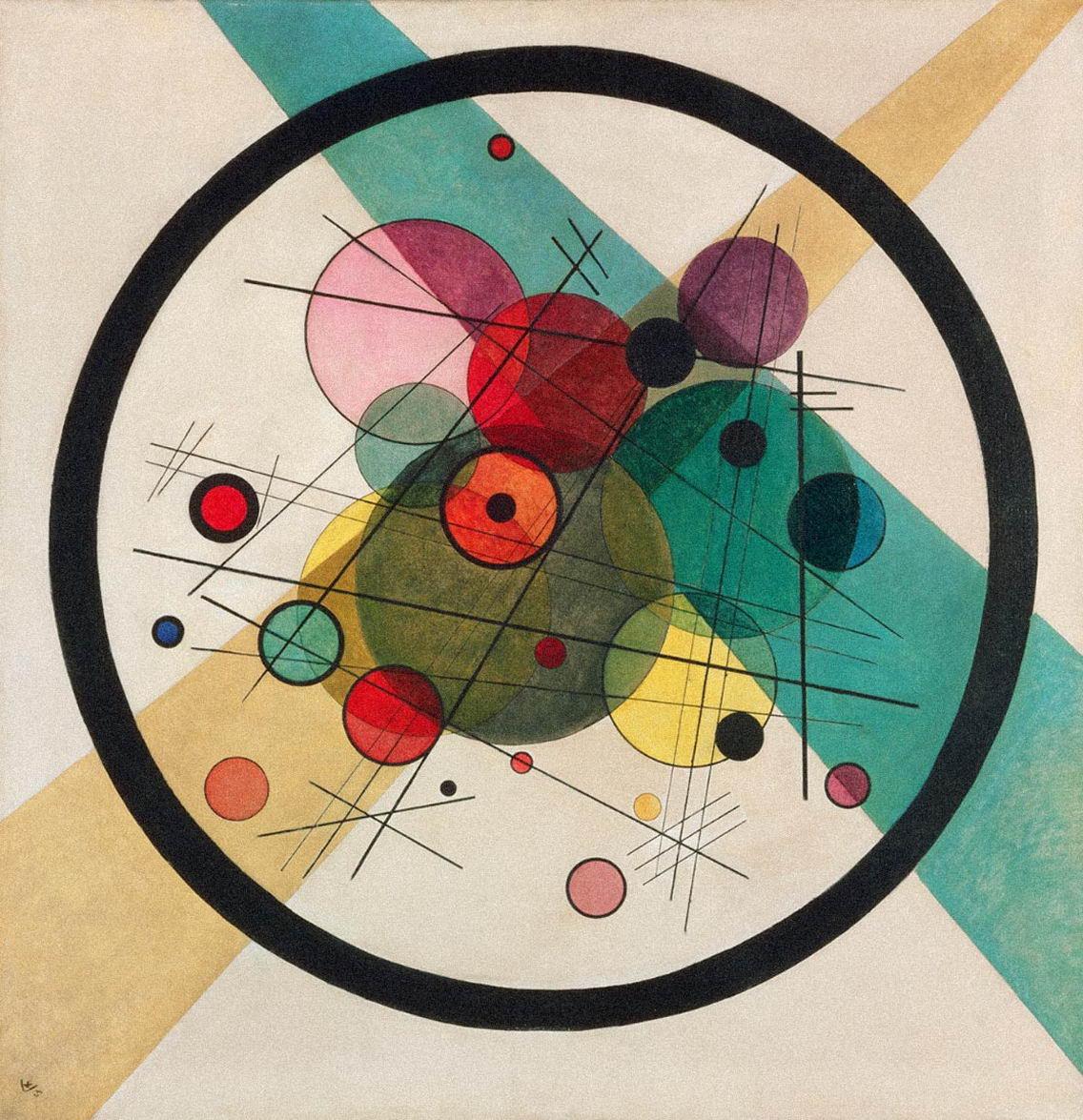 1136x1175 Wassily Kandinsky, Kreise im Kreis [1136x1175]