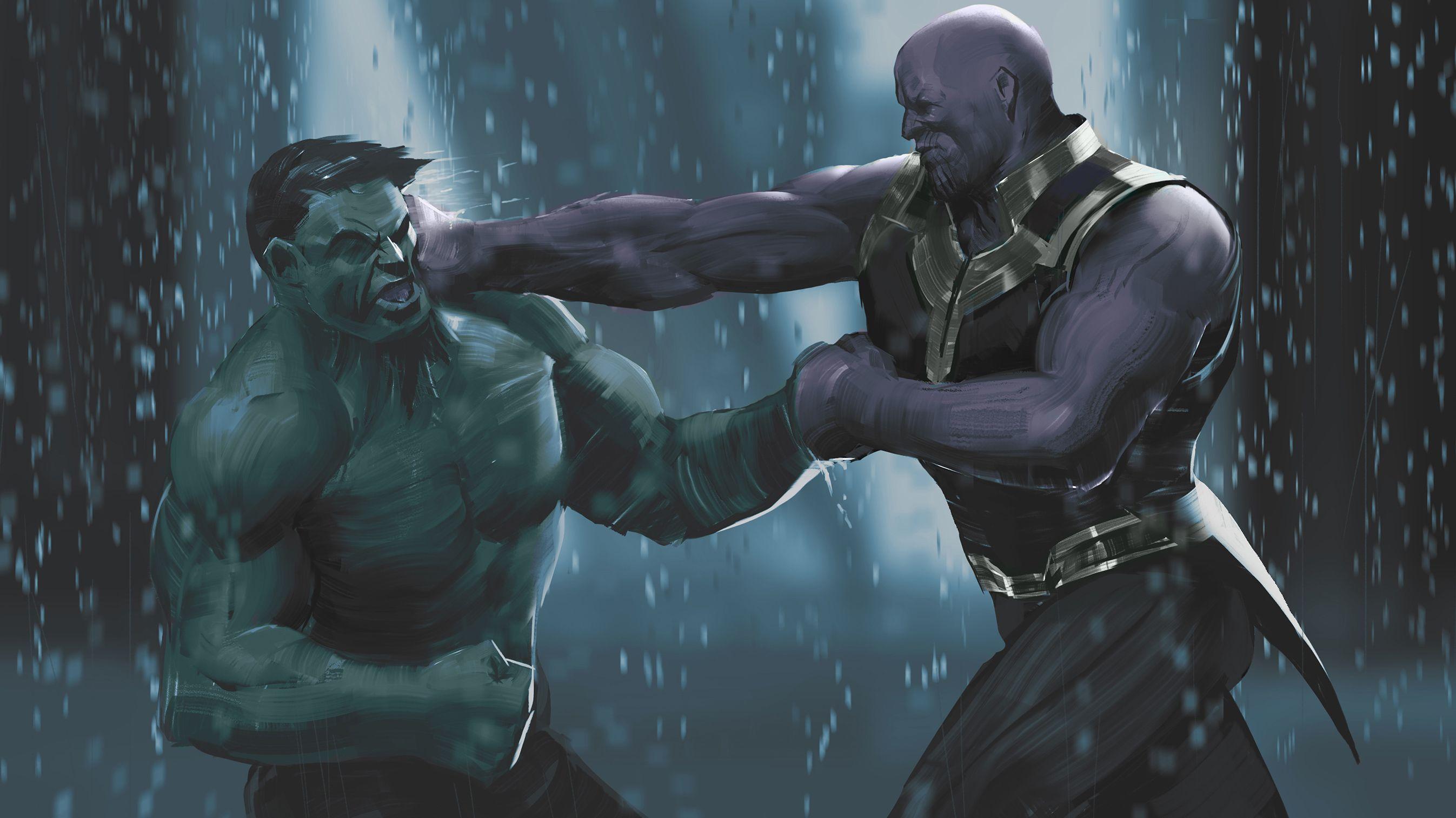 thanos kills hulk