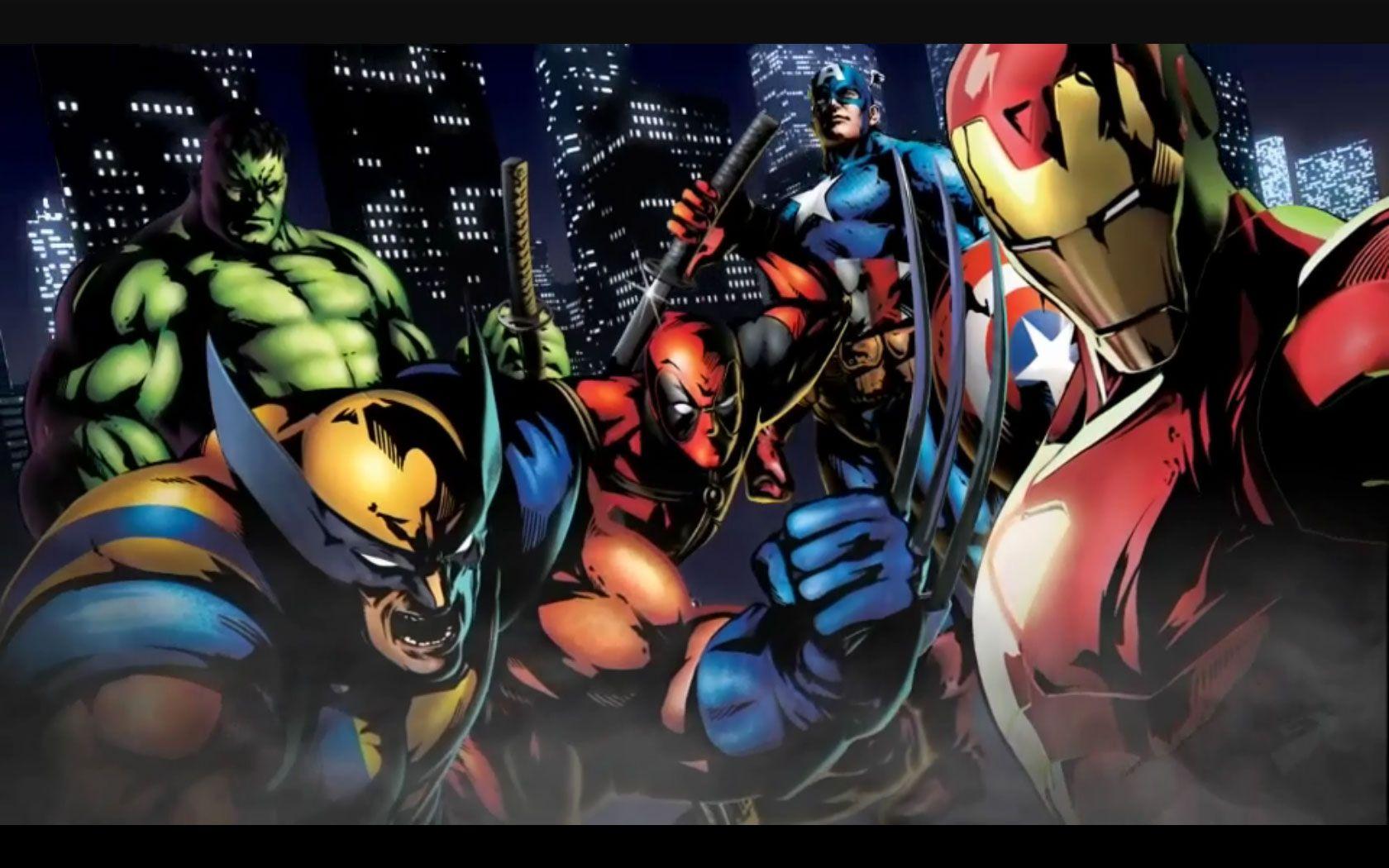 1680x1050 Wolverine Vs Deadpool Wallpaper