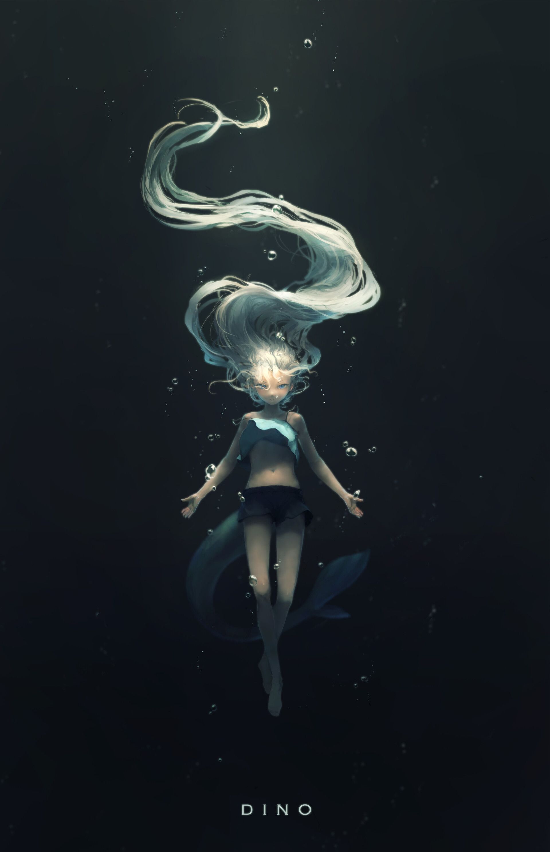1920x2975 Shark girl