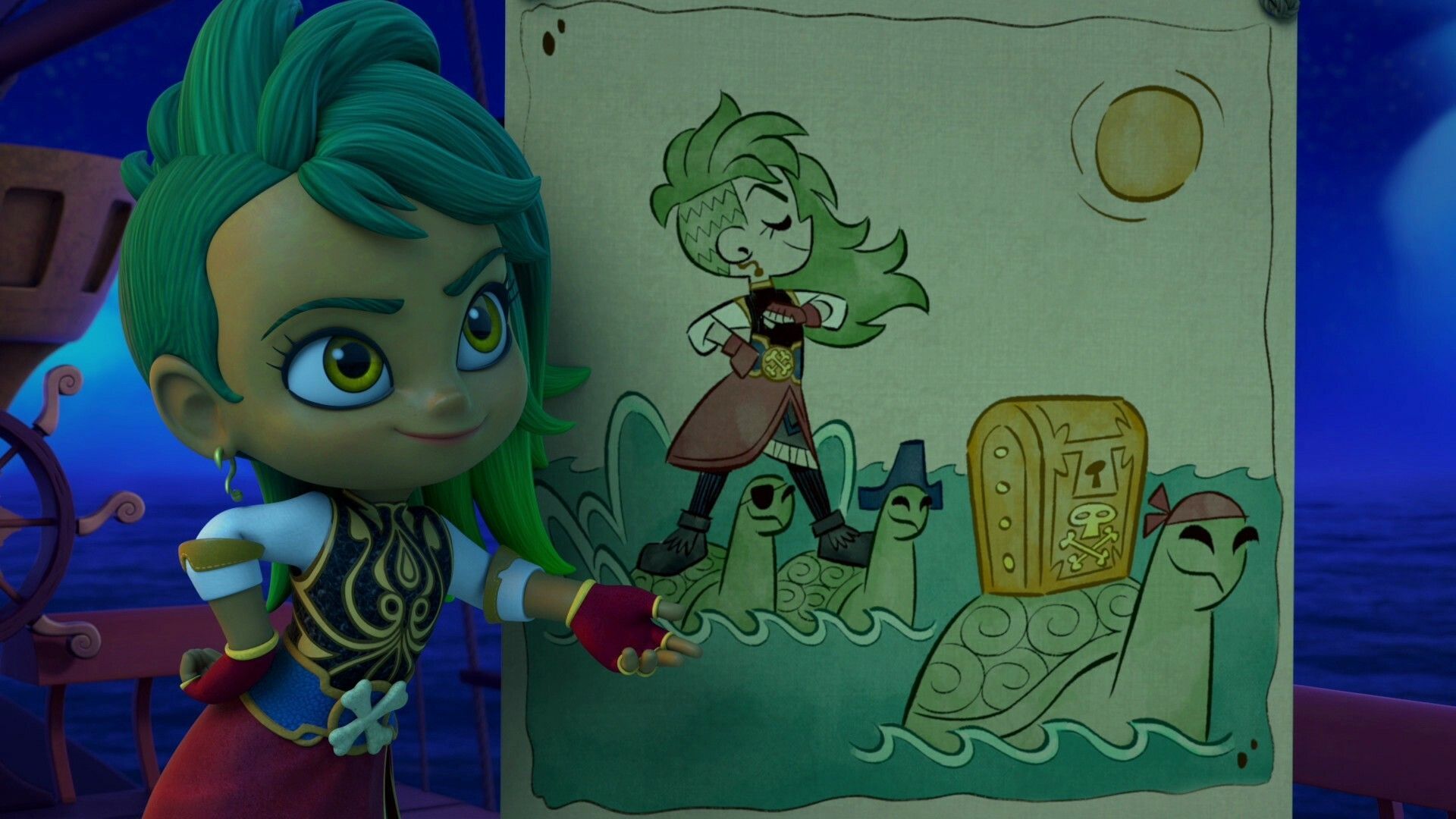 1920x1080 Watch Santiago of the Seas Season 1 Episode 5: The Night of the Turtles/ Santiago's Regatta show on Paramount Plus