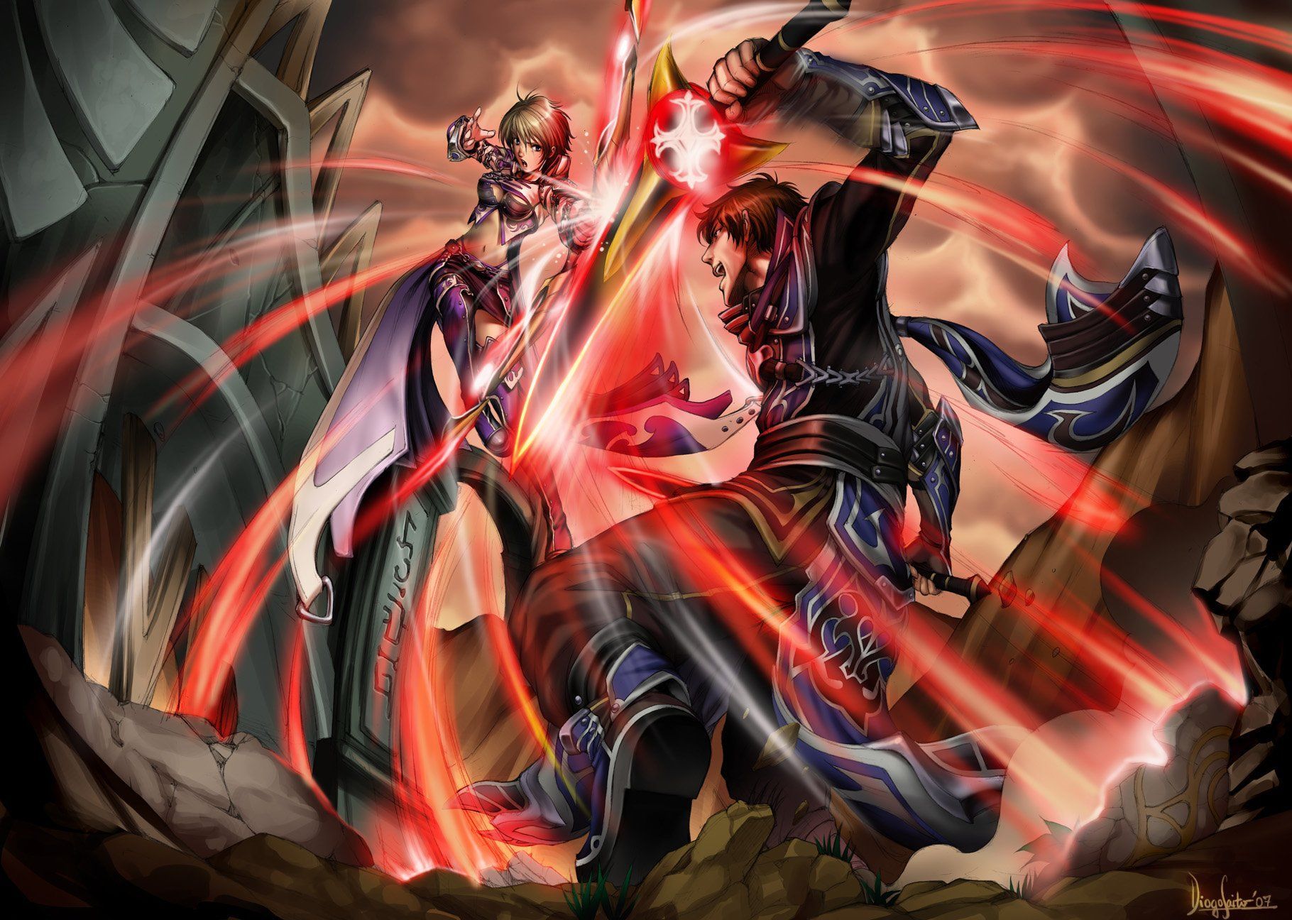 1820x1296 CABAL ONLINE fantasy mmo rpg action adventure fighting dungeon 1cabalo warrior wallpaperx1296