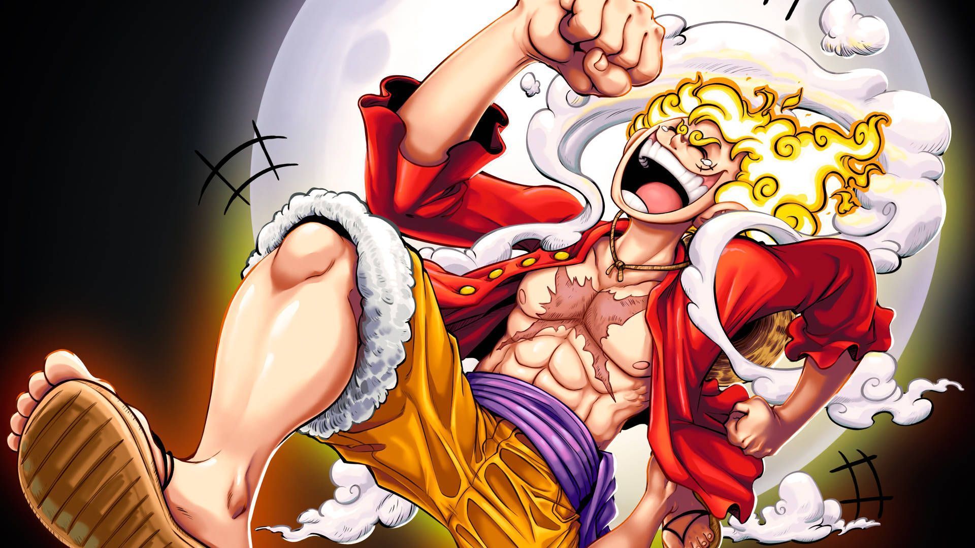 1920x1080 Download Happy Sun God Nika Luffy Wallpaper