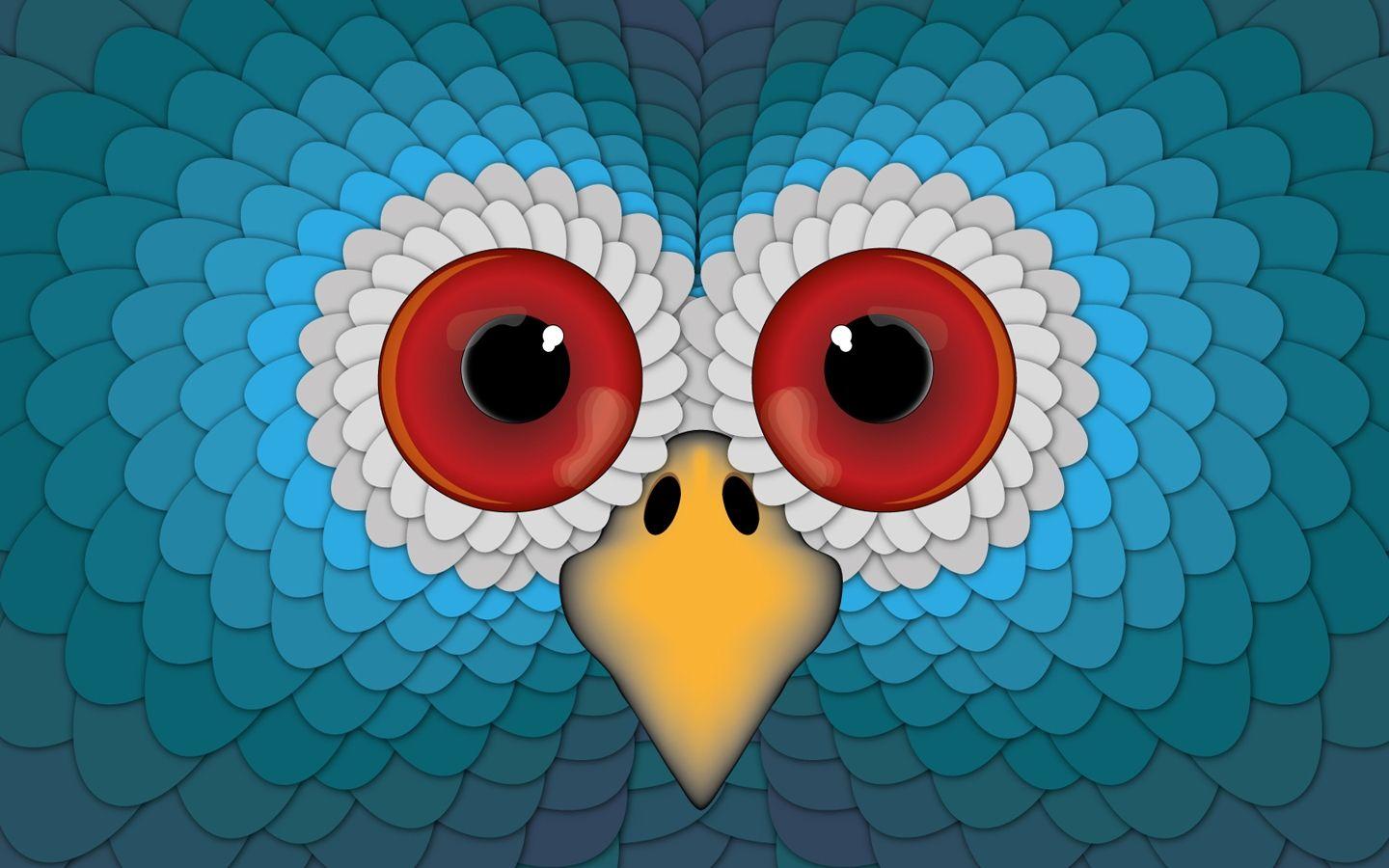 1440x900 Owl Abstract Wallpaper