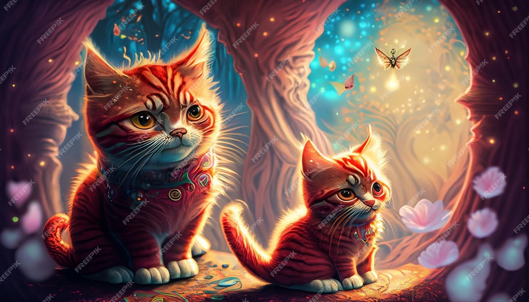 2000x1143 Cat Fantasy Image