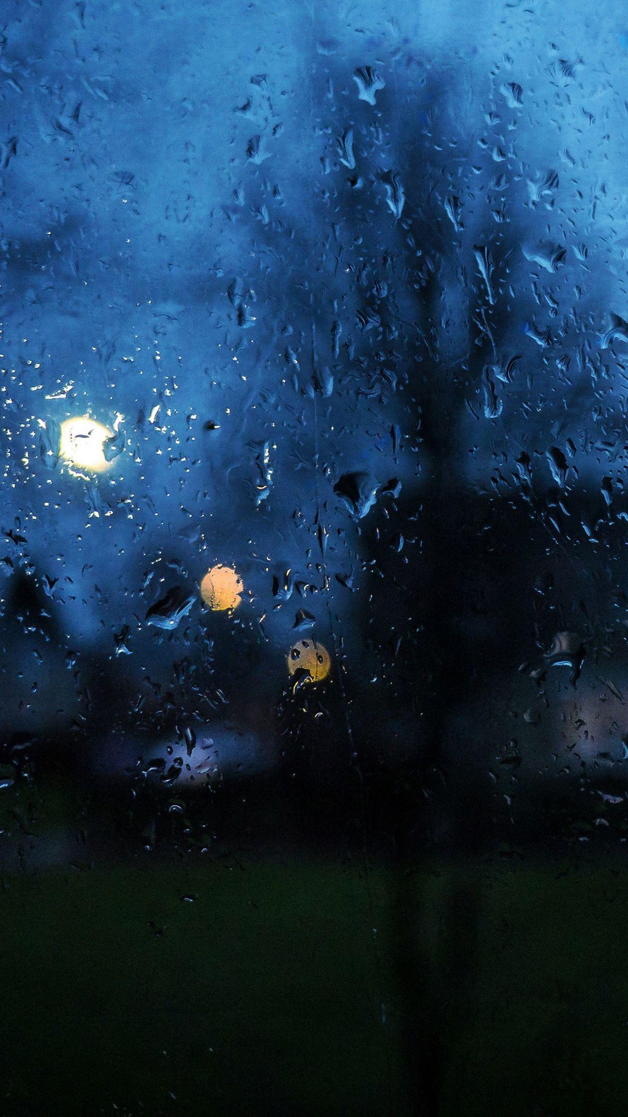 1242x2208 Rainy Window Wallpaper