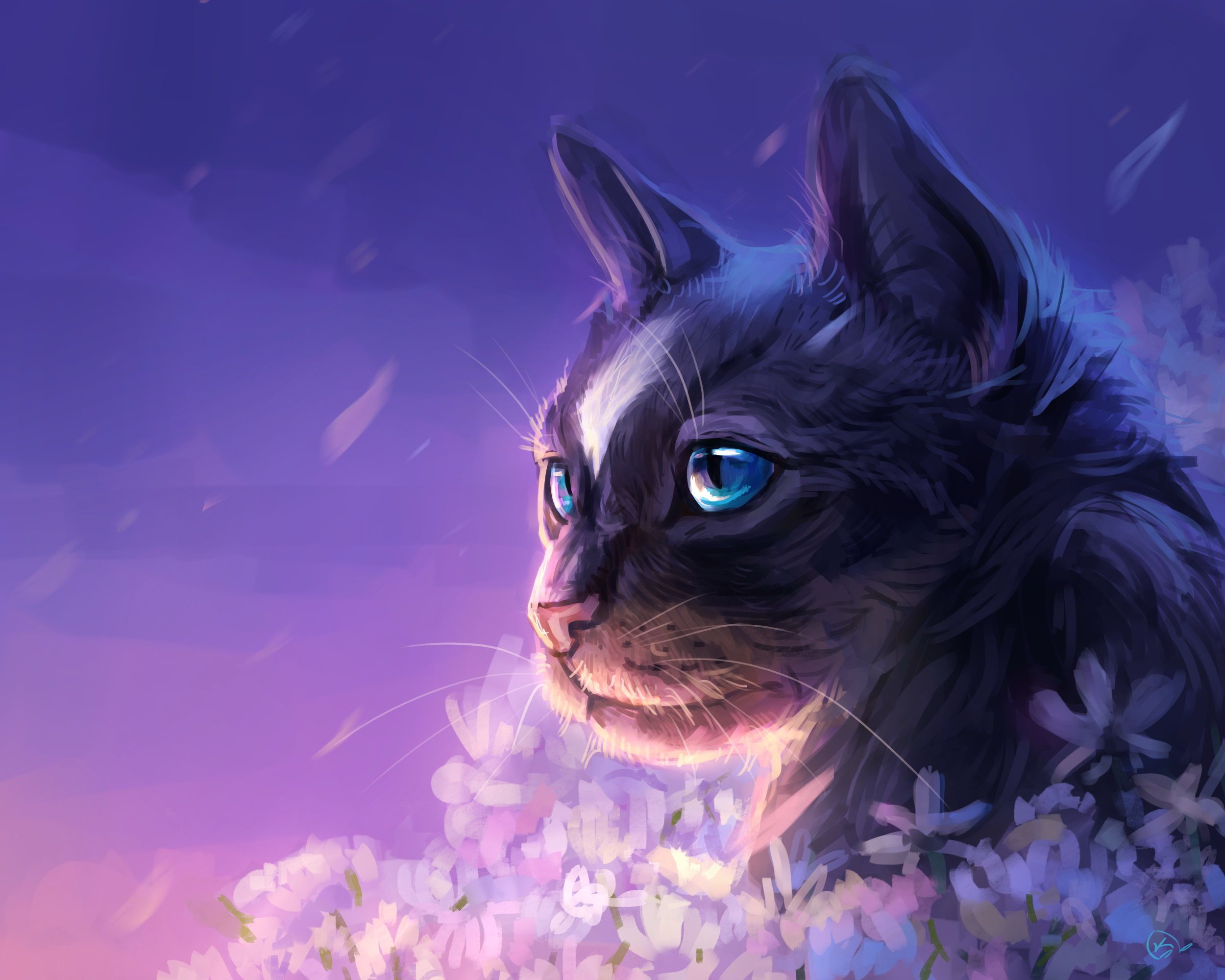 2500x2000 Fantasy Cat HD Wallpaper by Александра Кожанова