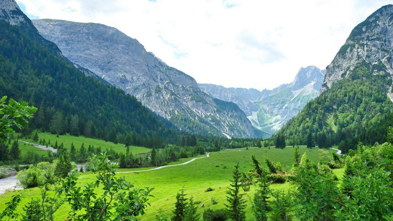 1280x720 HD Nature Wallpaper, Austria, Free Image Grass, Mountains, Am
