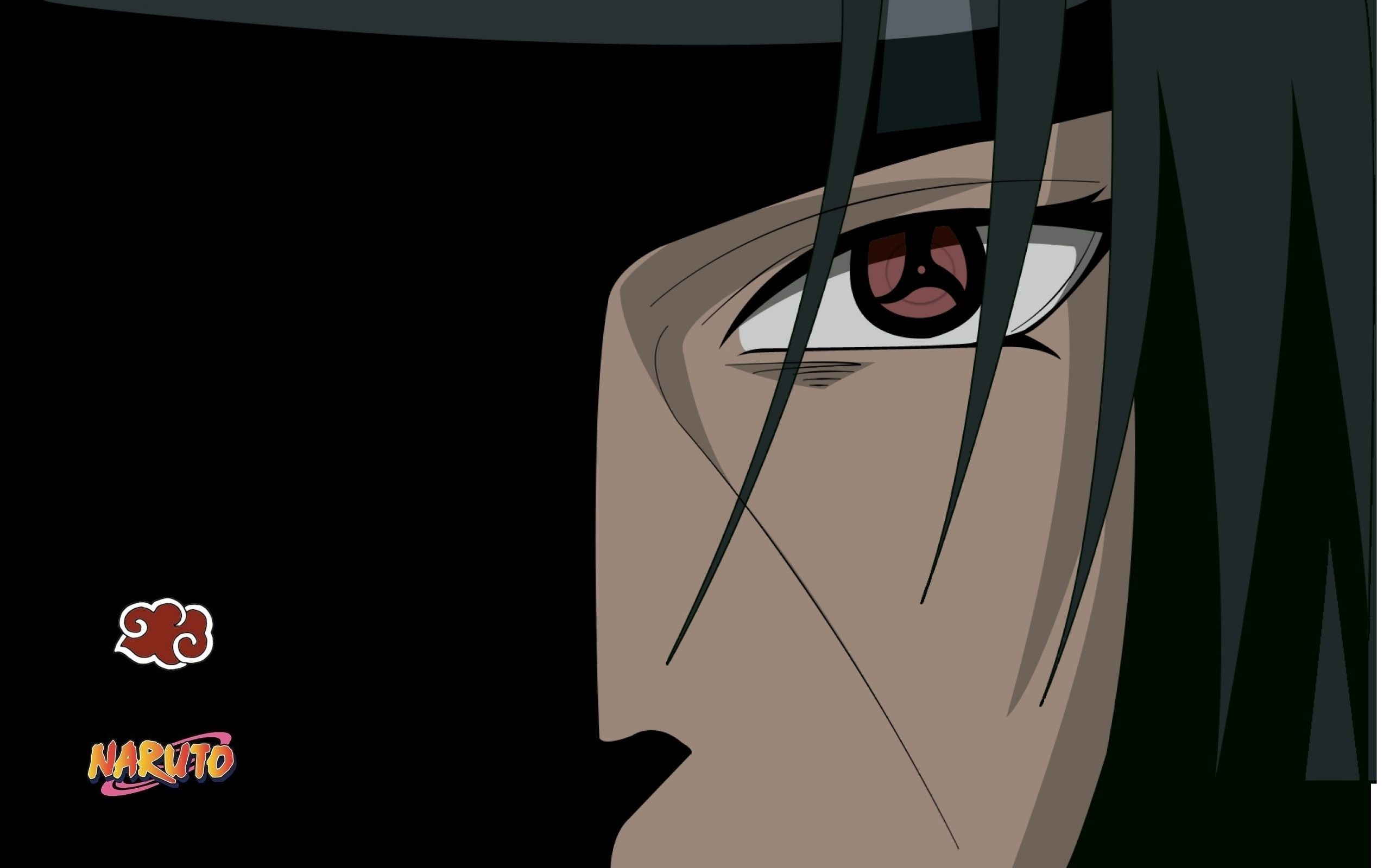 2560x1600 Manual resize of wallpaper look, face, sharingan, Akatsuki, Itachi Uchiha, ninjutsu, Naruto Shippuden, Naruto shippuuden
