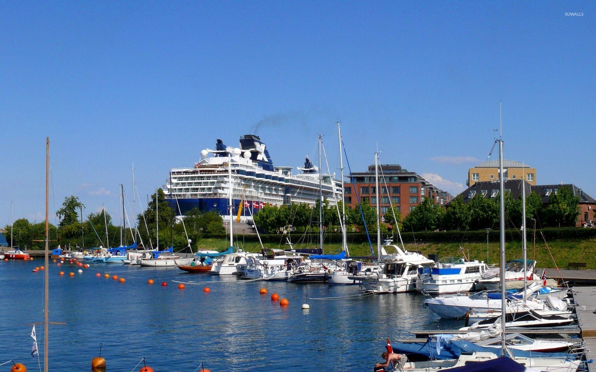 1920x1200 Cruise ship in Denmark wallpaper wallpaper