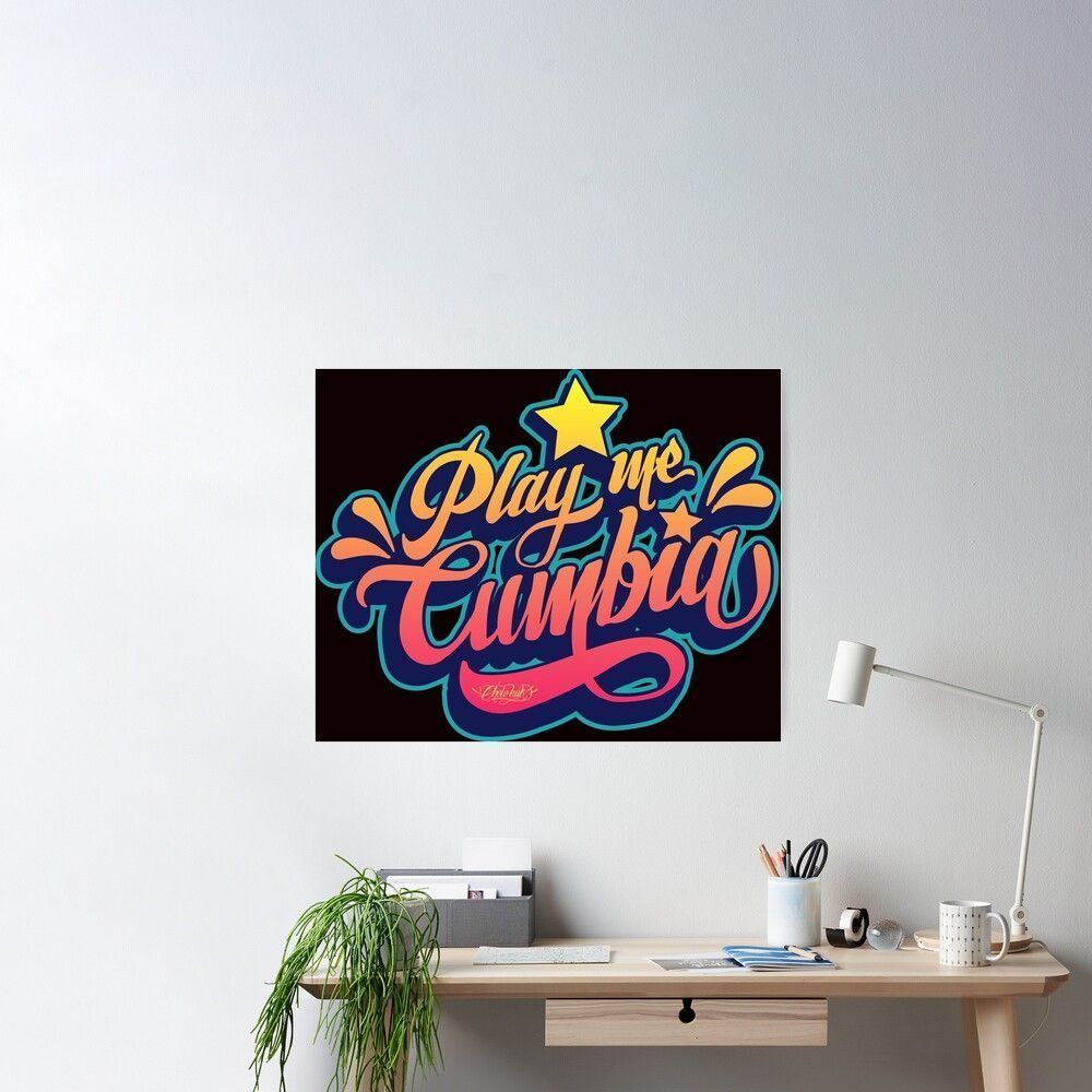 1000x1000 put me cumbia Poster