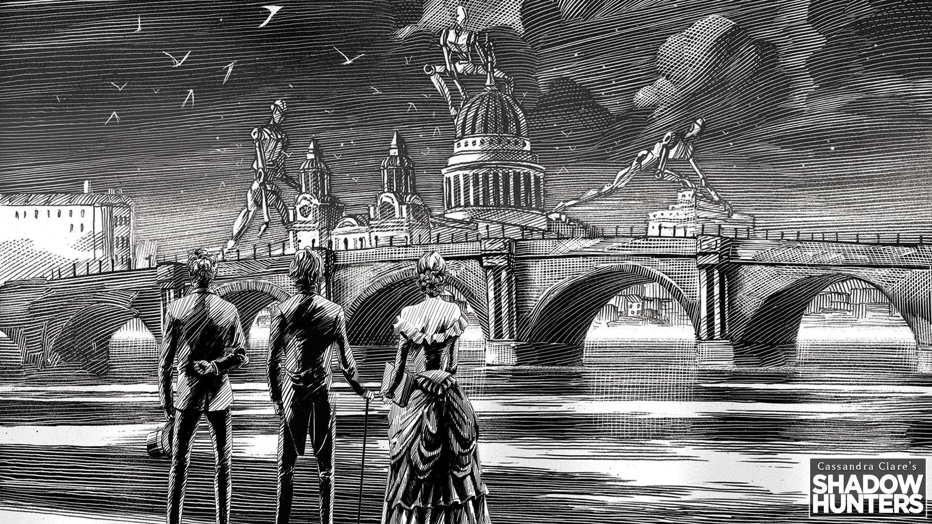1920x1080 The Infernal Devices book spines design. The infernal devices, Shadow hunters, Shadow hunters book