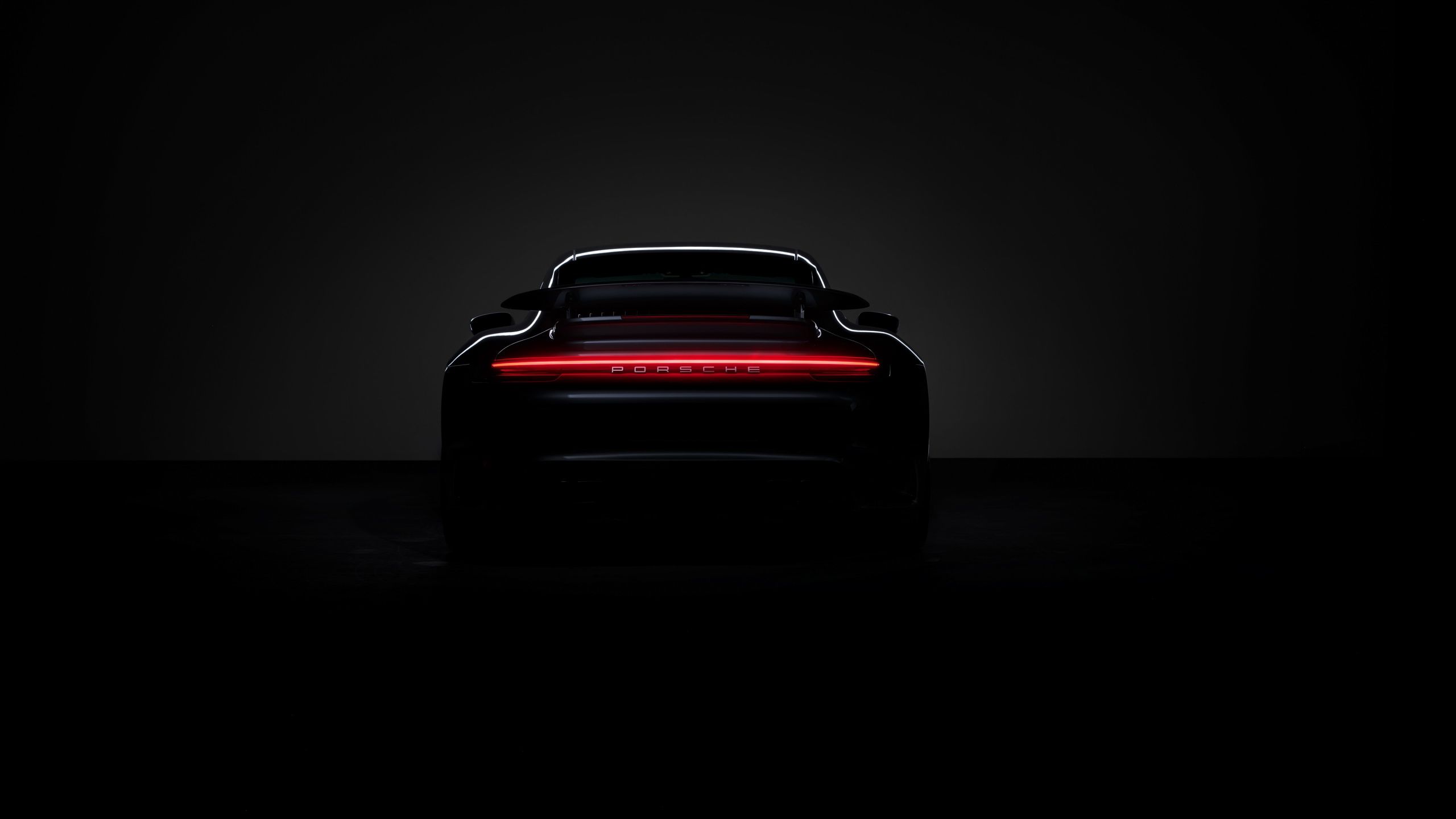 2560x1440 Porsche 911 Turbo S Wallpaper 4K, Black background, AMOLED