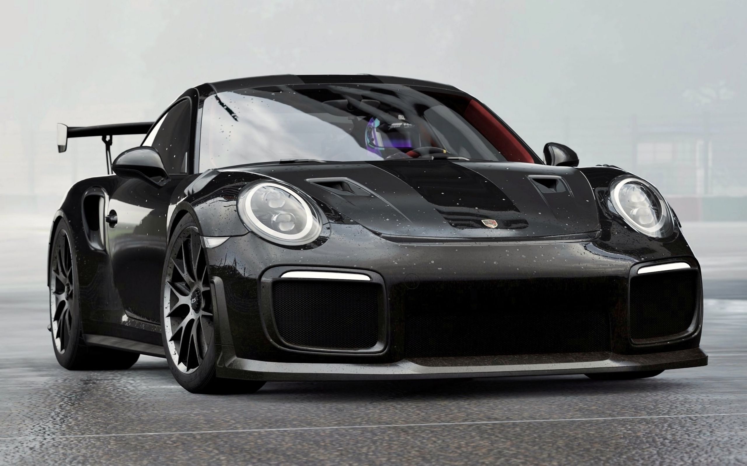 2560x1600 Porsche Black Wallpaper