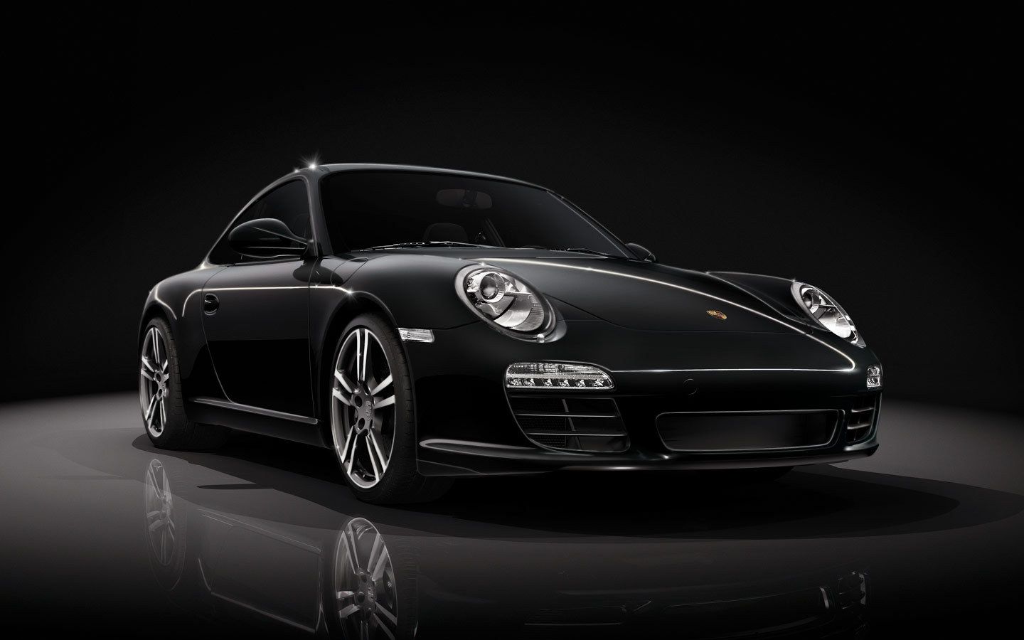 1440x900 New Porsche 911 Black edition