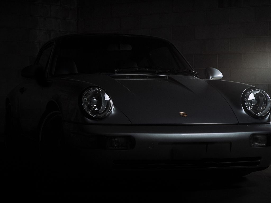 1024x768 Wallpaper porsche 911 carrera, front, dark desktop wallpaper, HD image, picture, background, e9e780