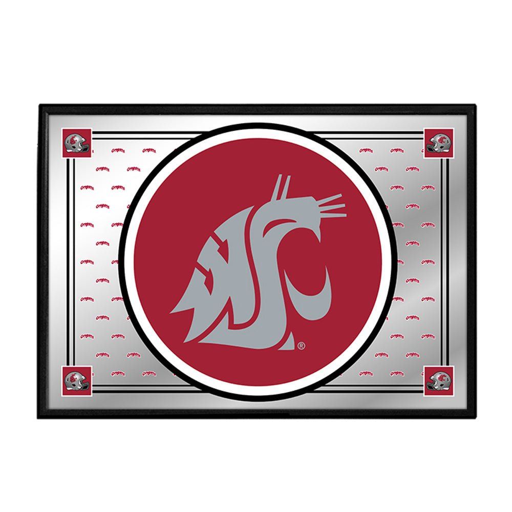 1000x1000 Washington State Cougars: Team Spirit, Logo Mirrored Wall Sign Fan Brand