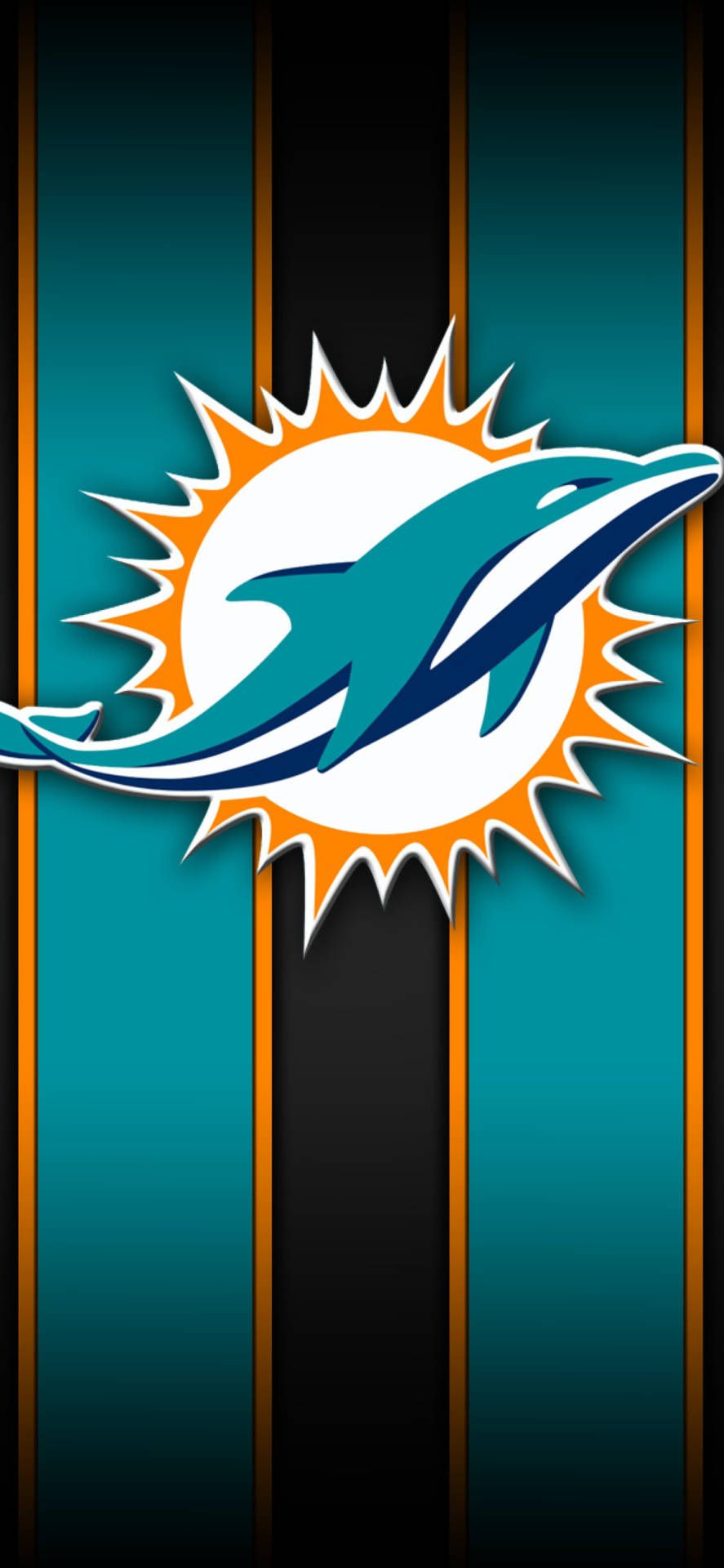887x1920 Download Show your team spirit with a Miami Dolphins iPhone! Wallpaper