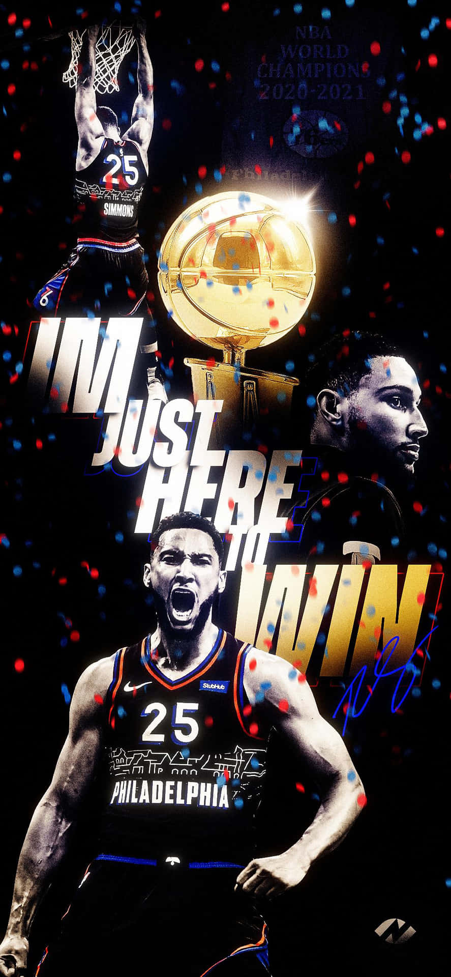 887x1920 Download Get your 76ers iPhone and show off your team spirit. Wallpaper