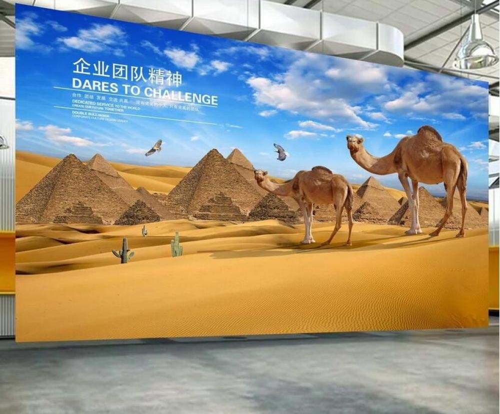 1000x829 Mural 3D Wallpaper Mural Camel Scenery Company Team Spirit Landscape Background Wall In The Desert 150Cmx105Cm