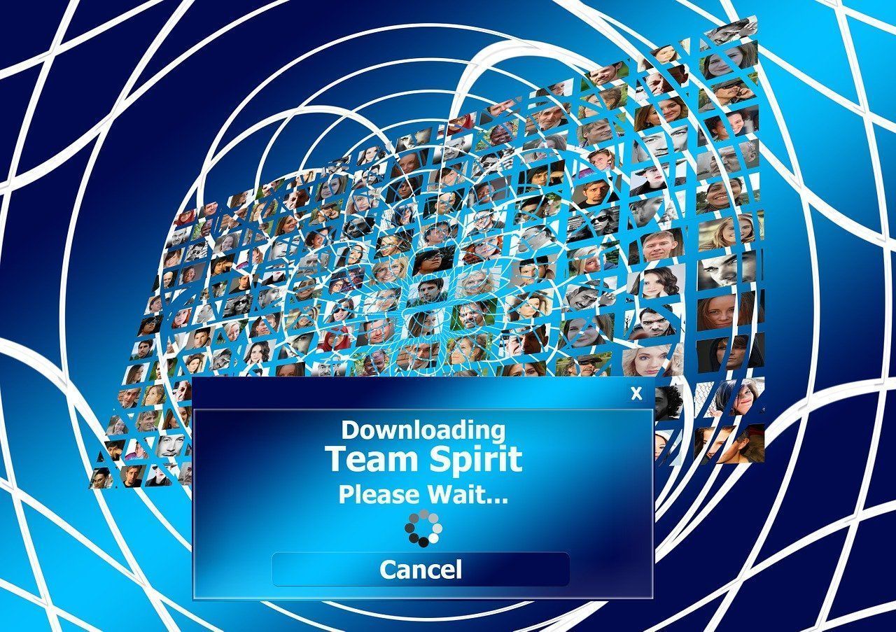 1280x903 Download People Faces Team Spirit Royalty Free Stock Illustration Image