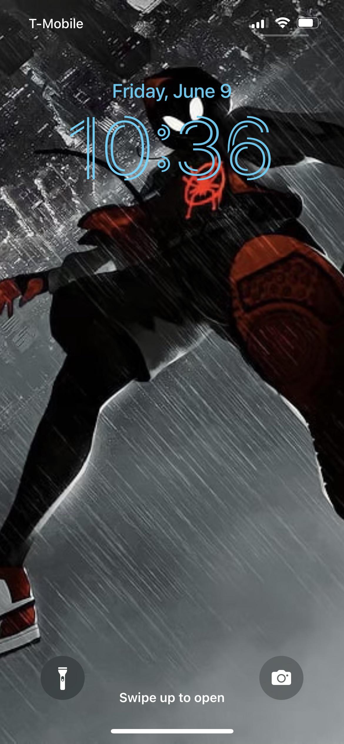 1170x2532 Watched across the spider verse and decided to update my wallpaper for my favorite spider man