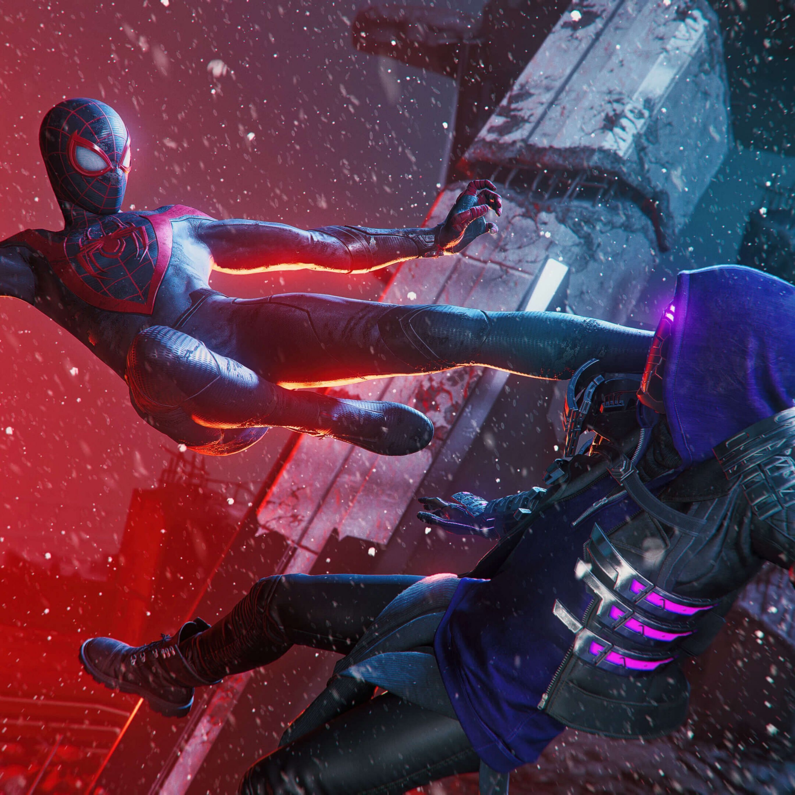 2732x2732 Spider Man: Miles Morales Wallpaper 4K, Boss Fight
